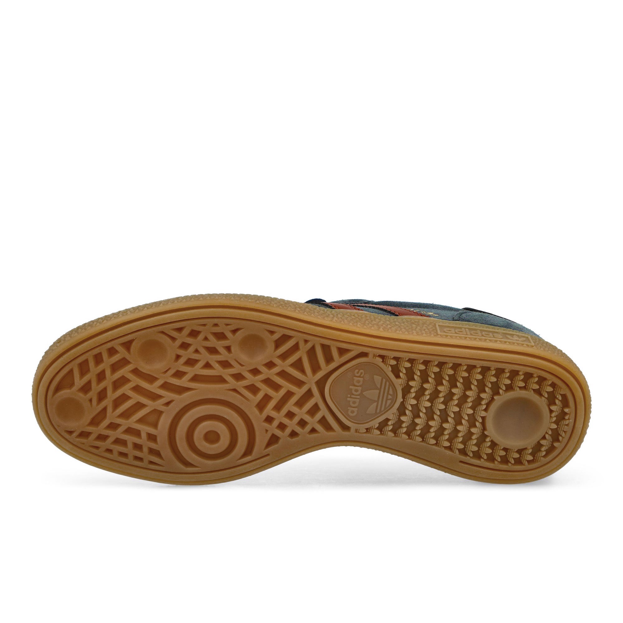 adidas Handball Spezial Aurora Ink / Wild Sepia / Gold Metallic Low Top Sneakers Detail View 1 | Overkill