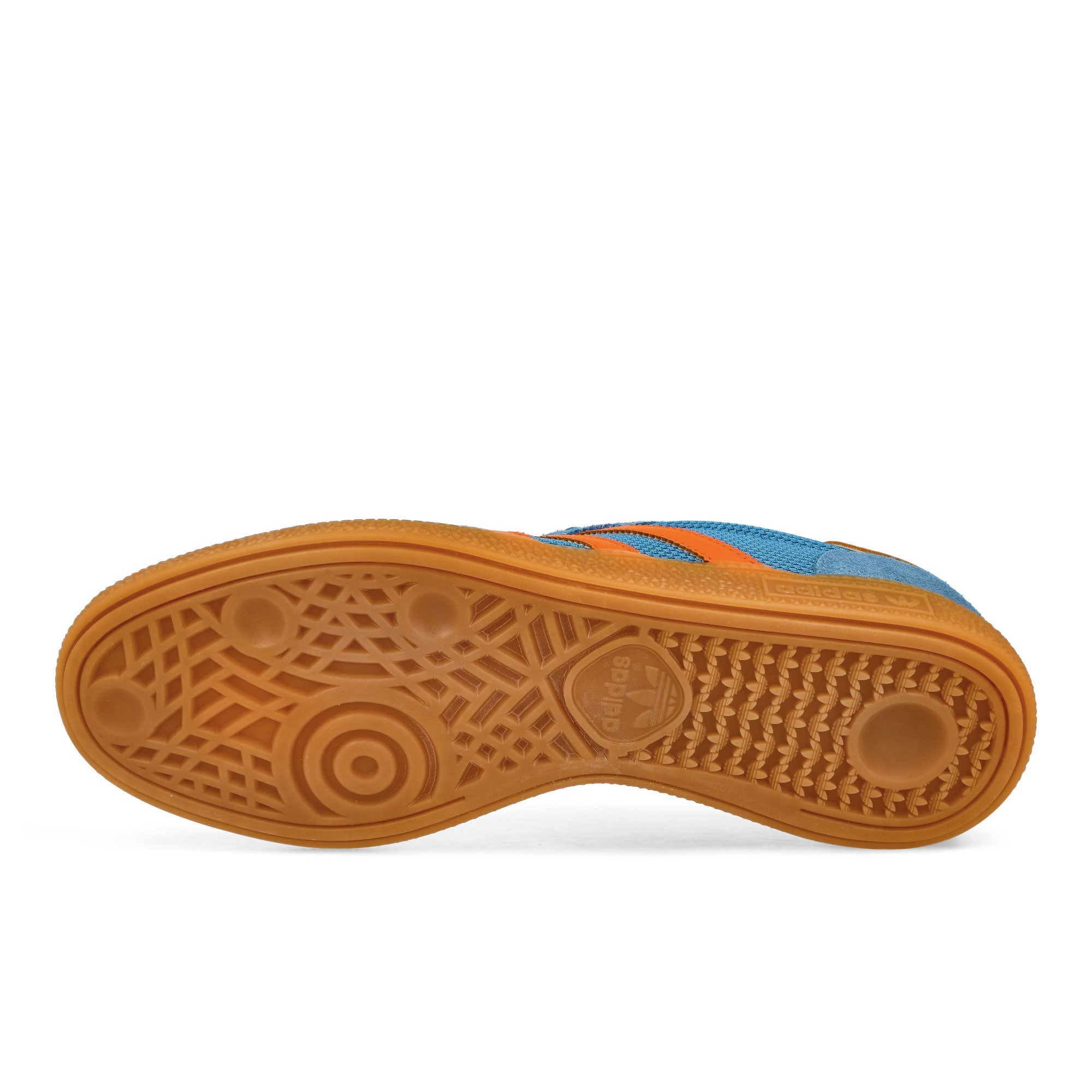 adidas Handball Spezial Focus Blue / Orange / Gum Low Top Sneakers Detail View 1 | Overkill