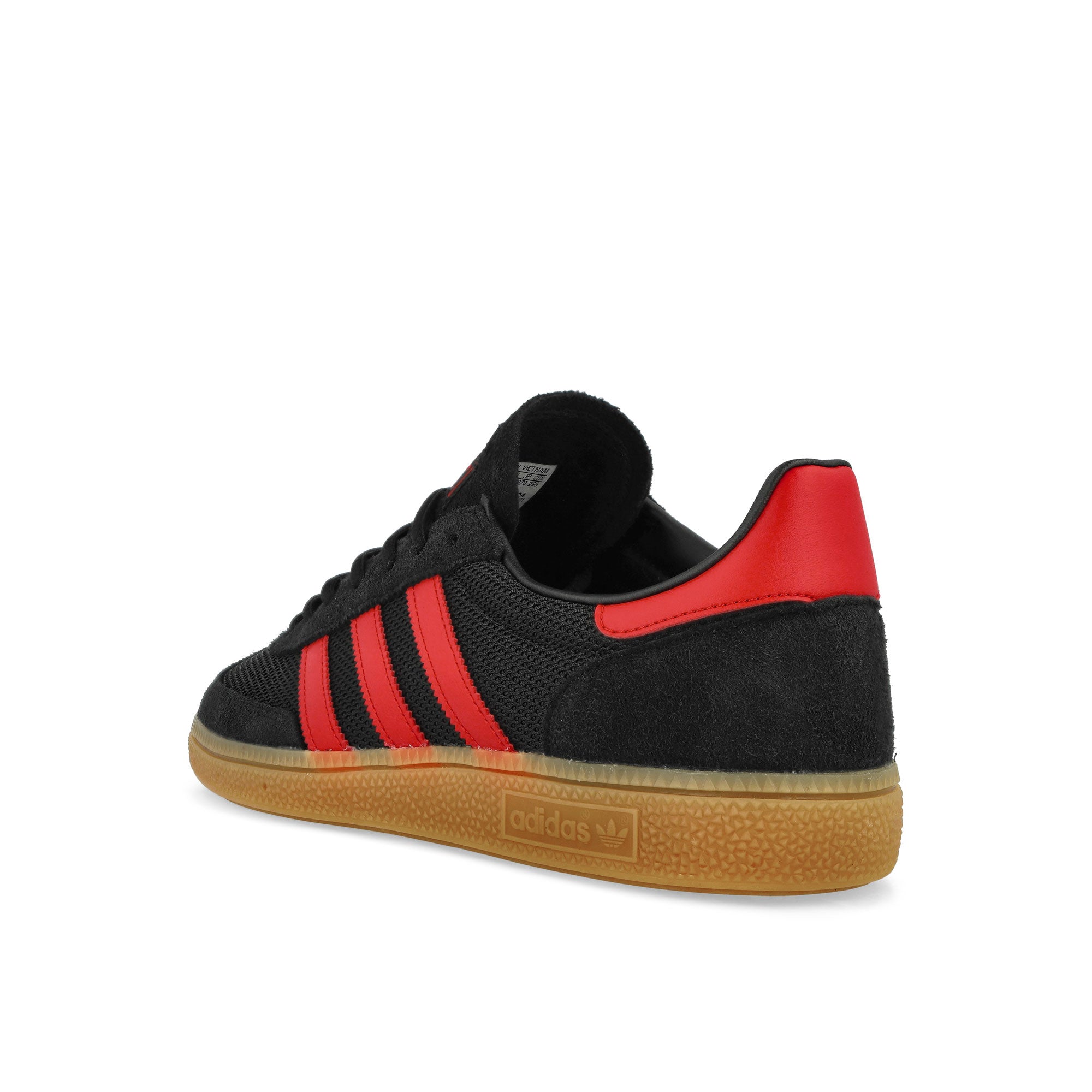 adidas Handball Spezial Core Black / Better Scarlet / Gum 2 Low Top Sneakers Material | Overkill