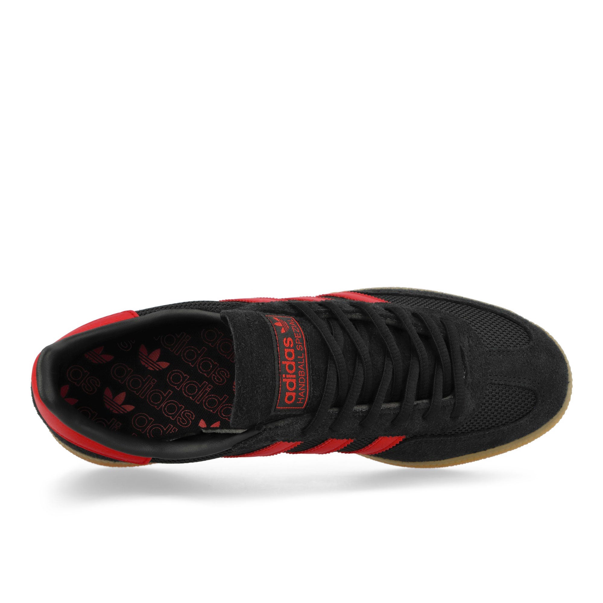 adidas Handball Spezial Core Black / Better Scarlet / Gum 2 Low Top Sneakers Detailfoto | Overkill