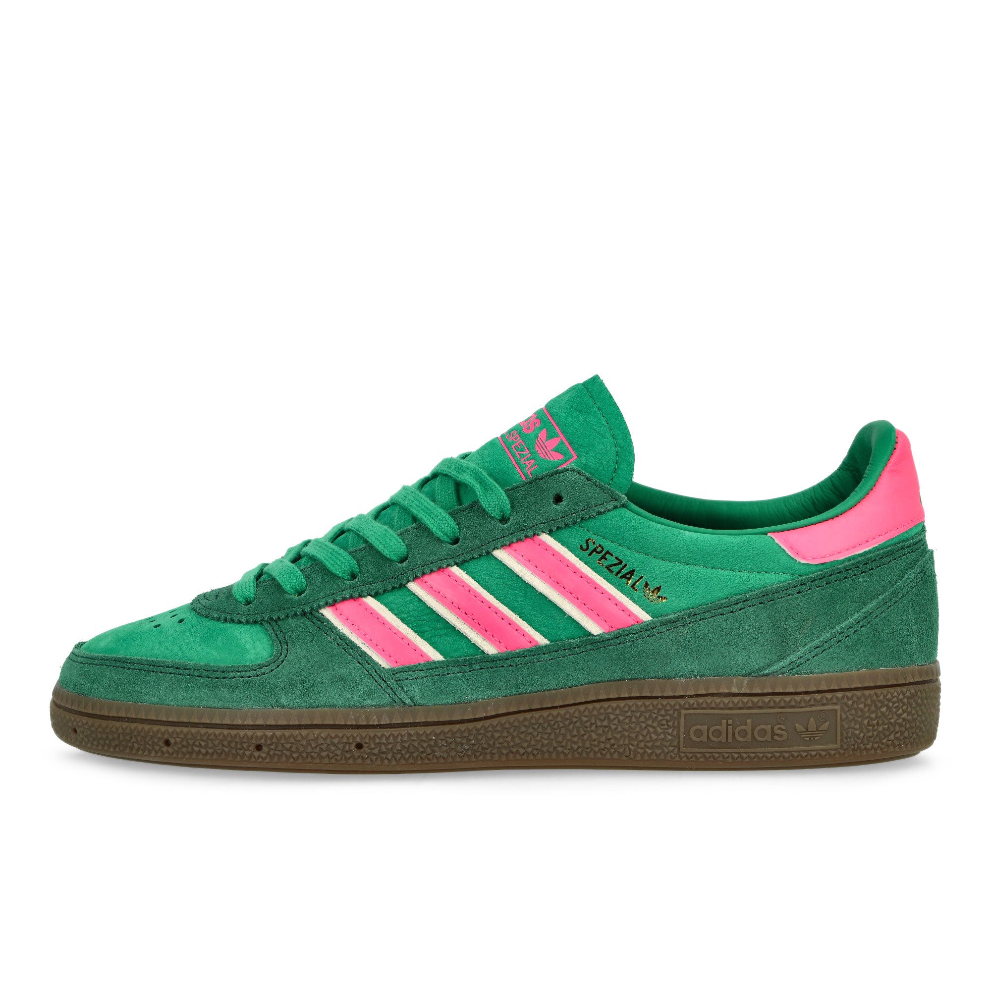 adidas Handball Spezial WM Court Green / Lucid Pink / Off White Low Top Sneakers JH5454 | Overkill