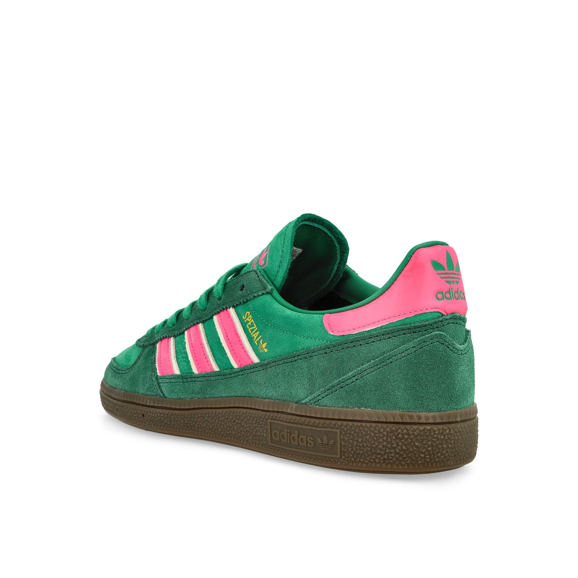 adidas Handball Spezial WM Court Green / Lucid Pink / Off White Low Top Sneakers Material | Overkill
