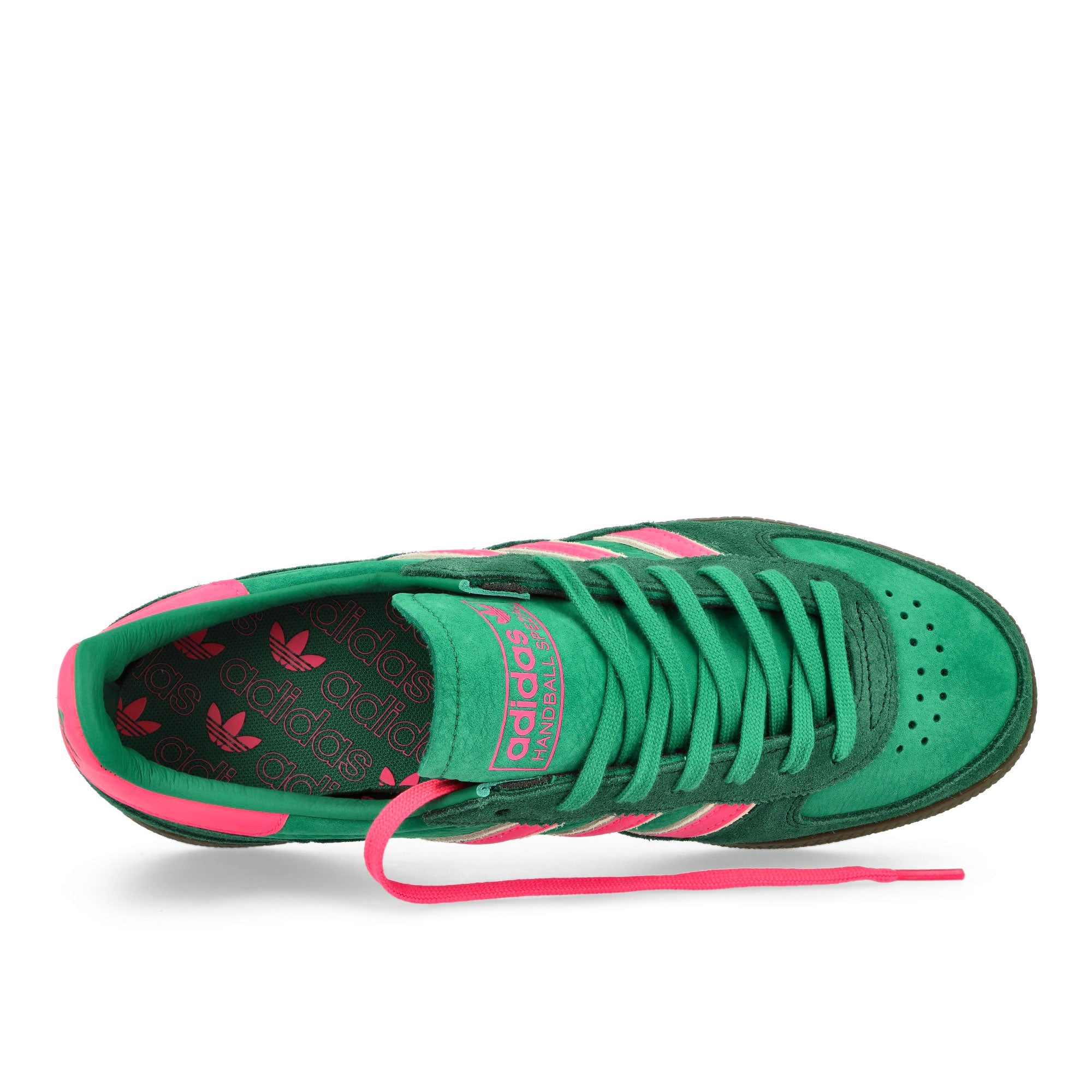 adidas Handball Spezial WM Court Green / Lucid Pink / Off White Low Top Sneakers Detailfoto | Overkill