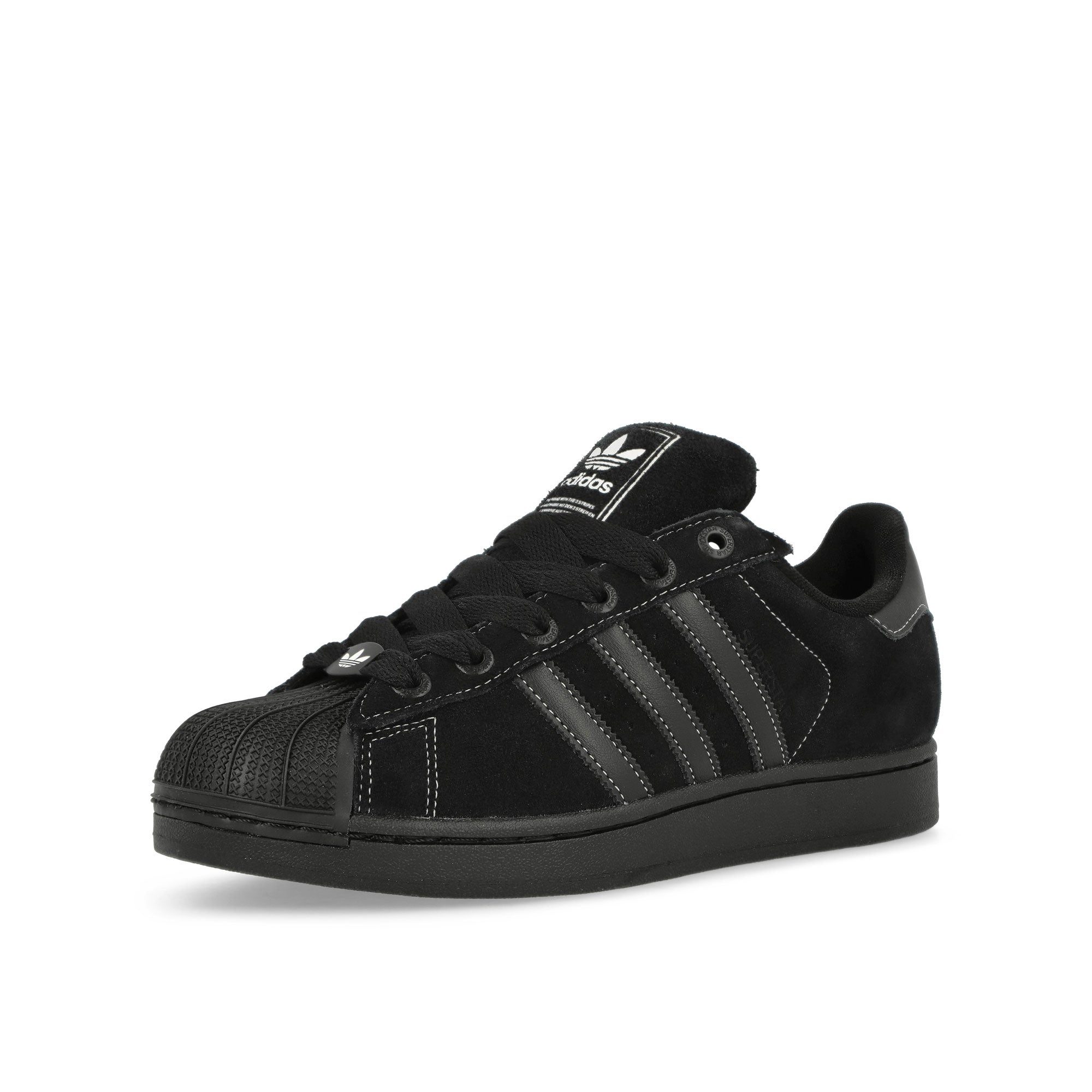 adidas Superstar II Core Black / Core Black / Footwear White Low Top Sneakers Close Up | Overkill