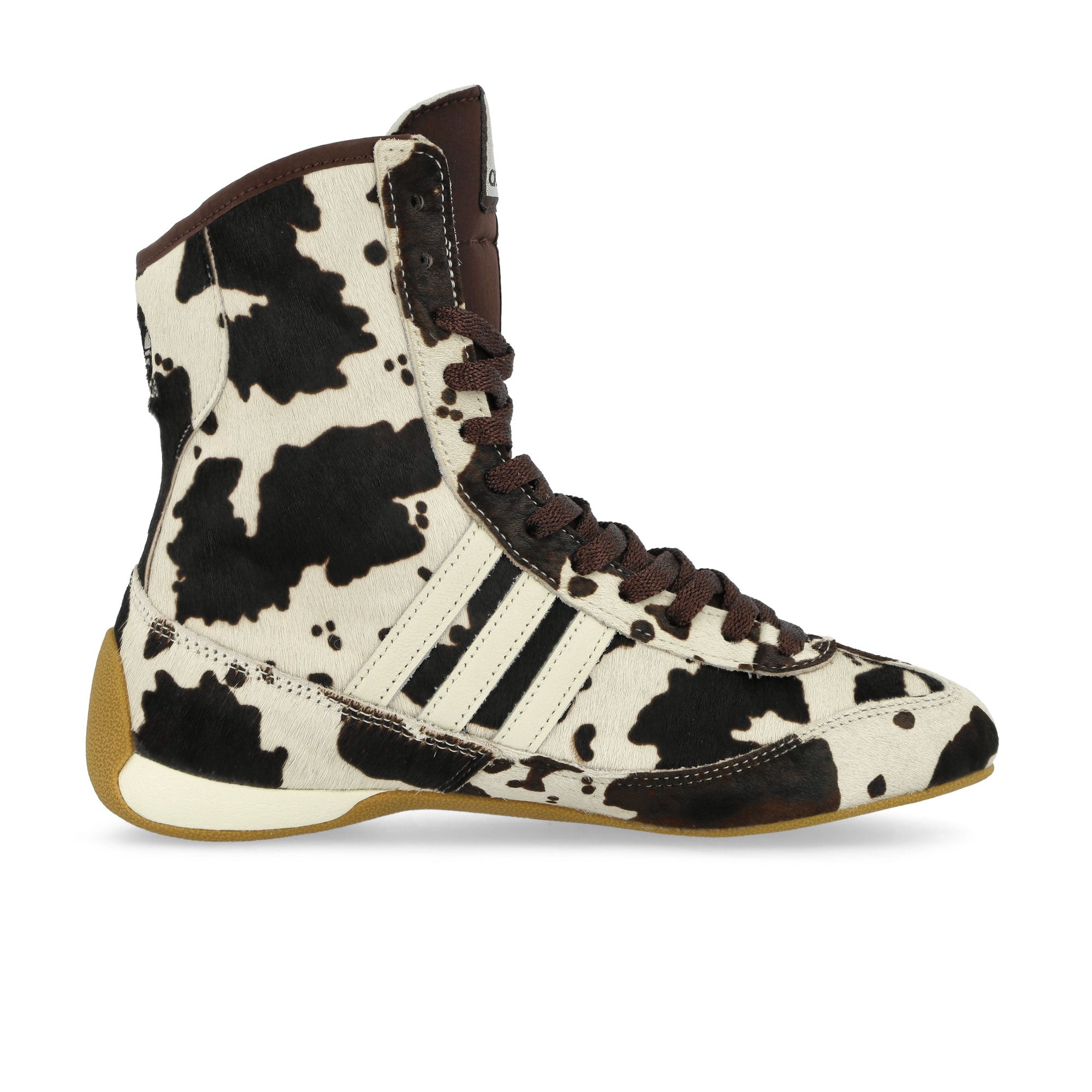 adidas Rasant Mid W Shadow Brown / Off White / Gold Metallic High Top Sneakers Silhouette | Overkill