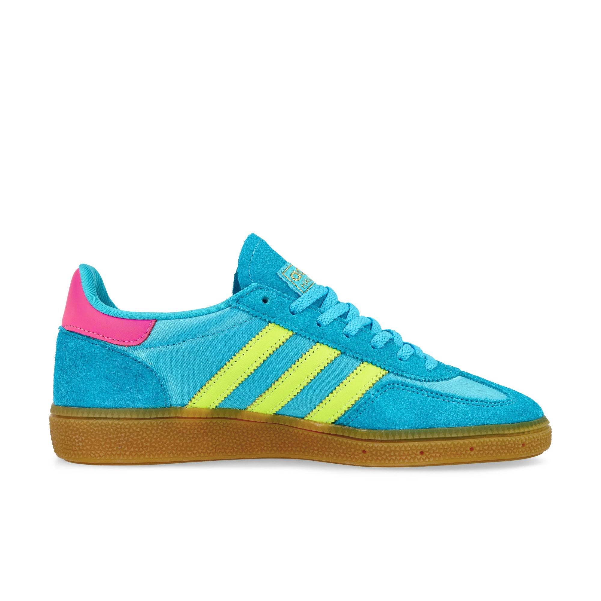 adidas Handball Spezial W Sky Rush / Solar Yellow / Lucid Pink Low Top Sneakers Silhouette | Overkill