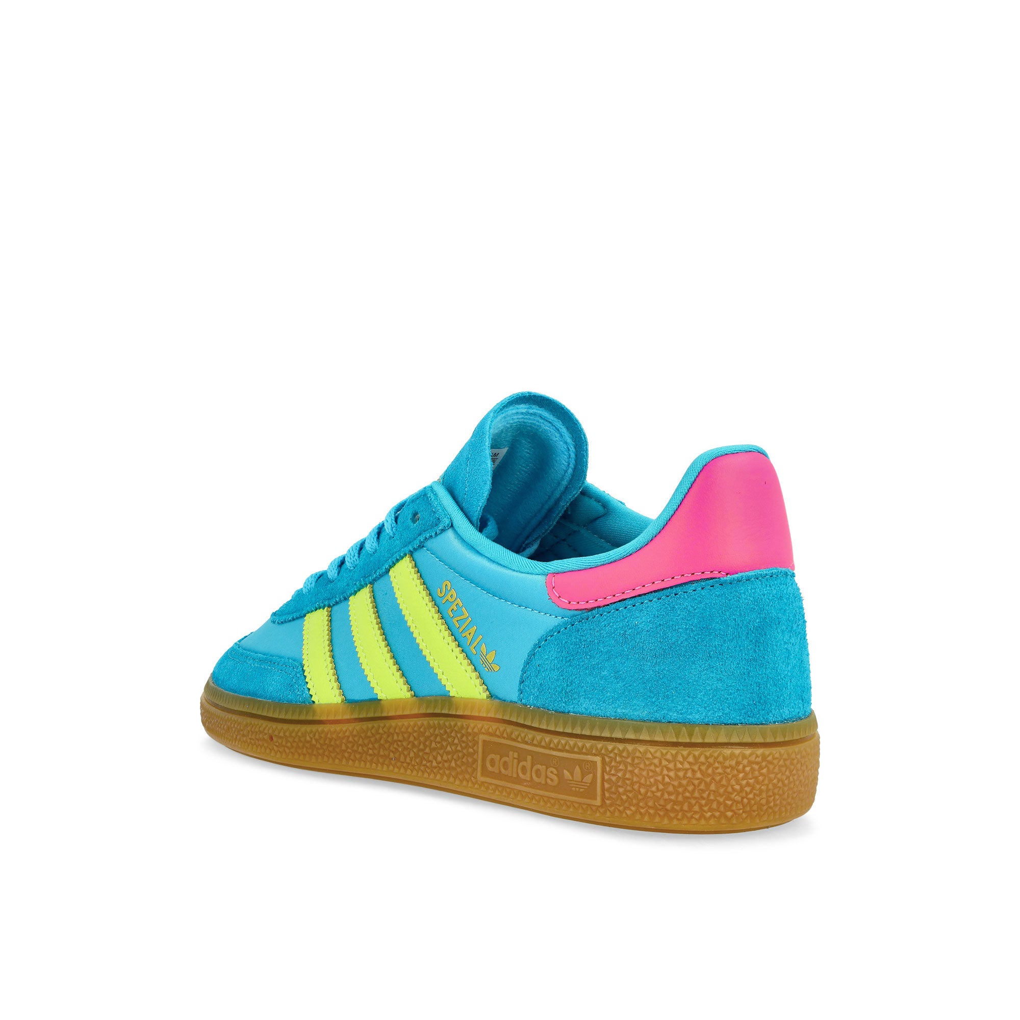 adidas Handball Spezial W Sky Rush / Solar Yellow / Lucid Pink Low Top Sneakers Material | Overkill