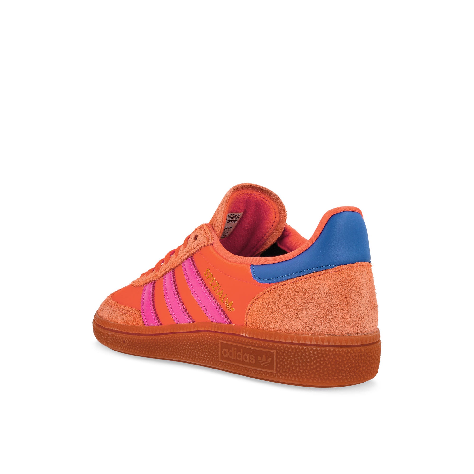 adidas Handball Spezial W Solar Orange / Lucid Pink / Gum 2 Low Top Sneakers Material | Overkill