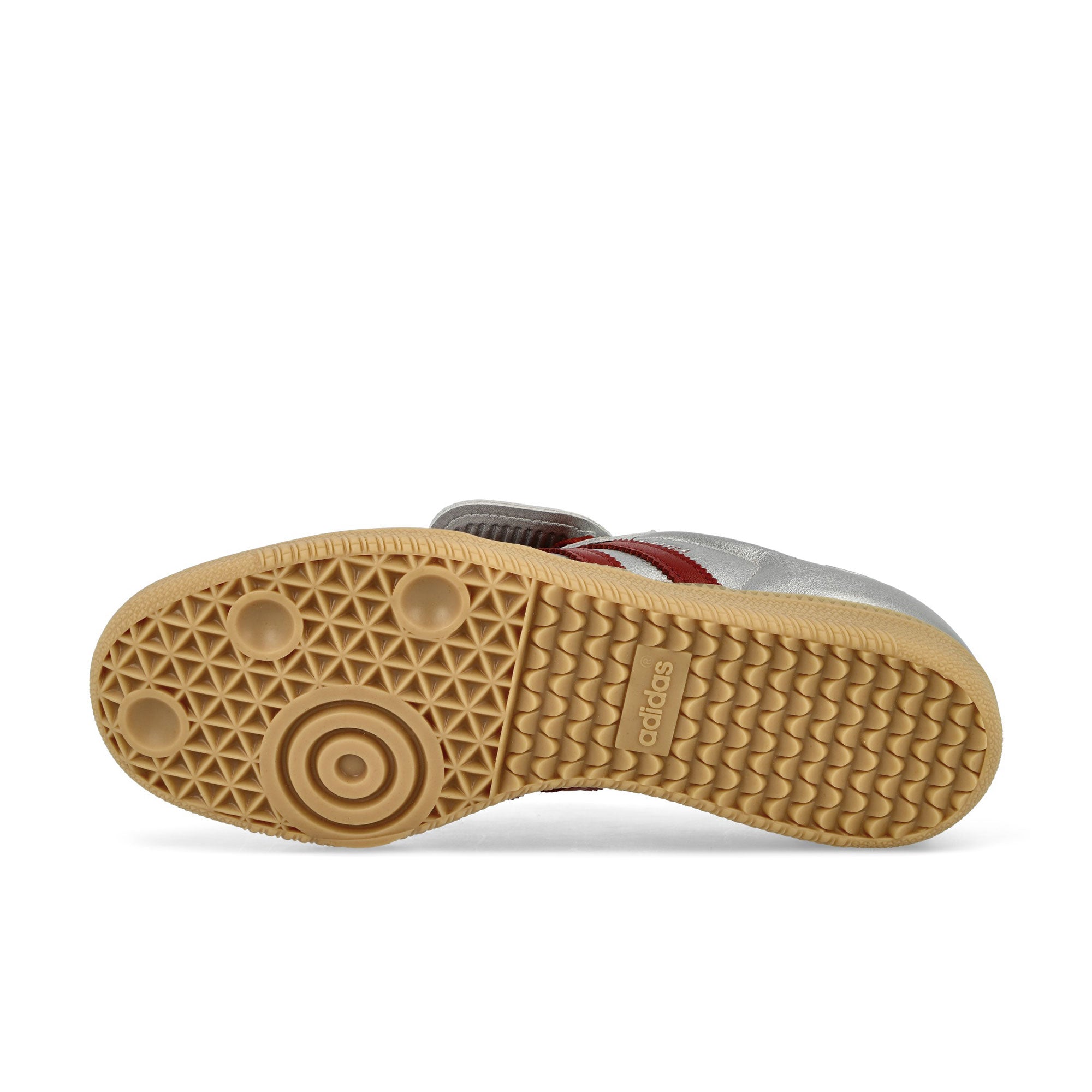 adidas Samba LT W Silver Metallic / Preloved Ruby / Gum 3 Low Top Sneakers Detail View 1 | Overkill