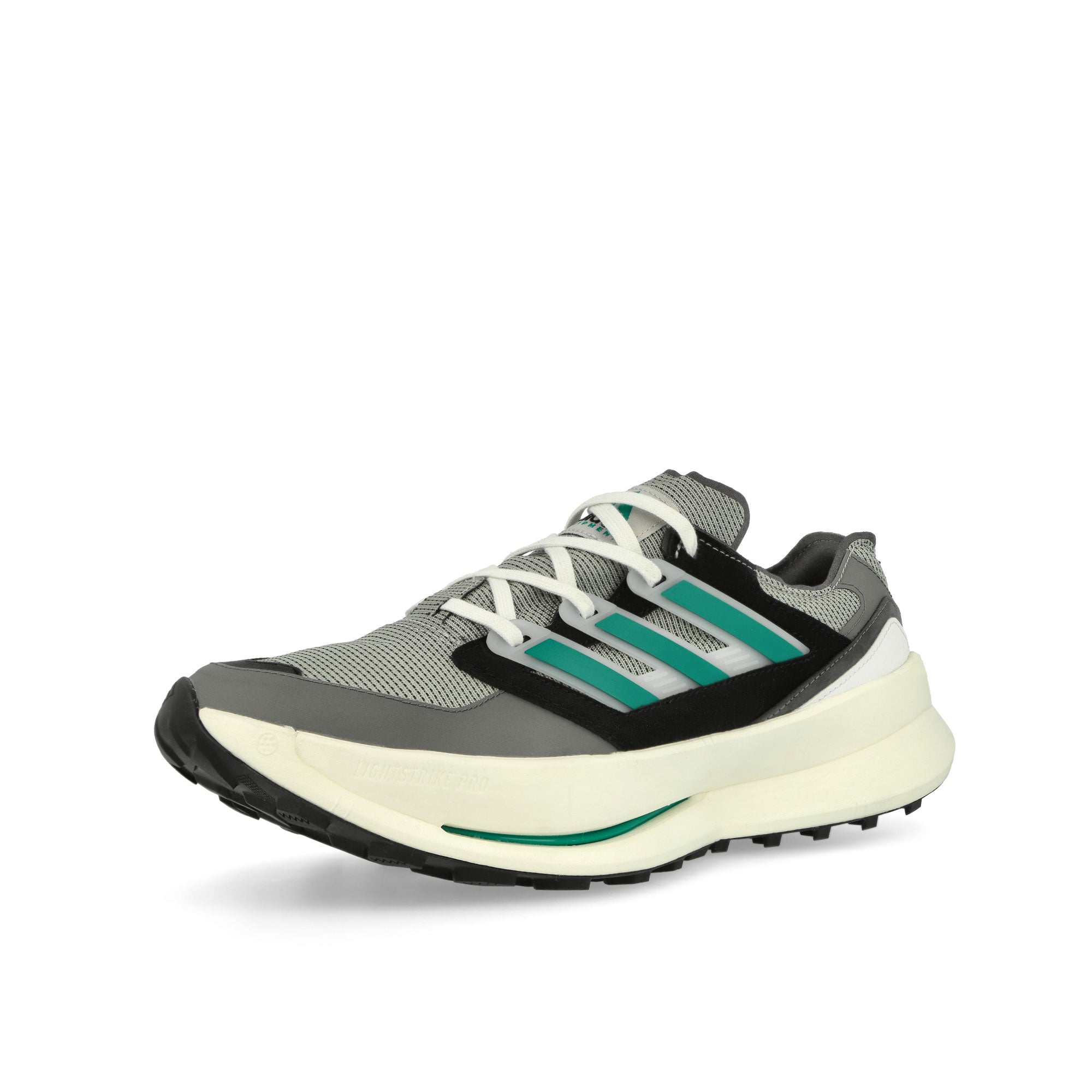 adidas Equipment Agravic Grey Two / Magic Beige / FTWR White Low Top Sneakers Close Up | Overkill