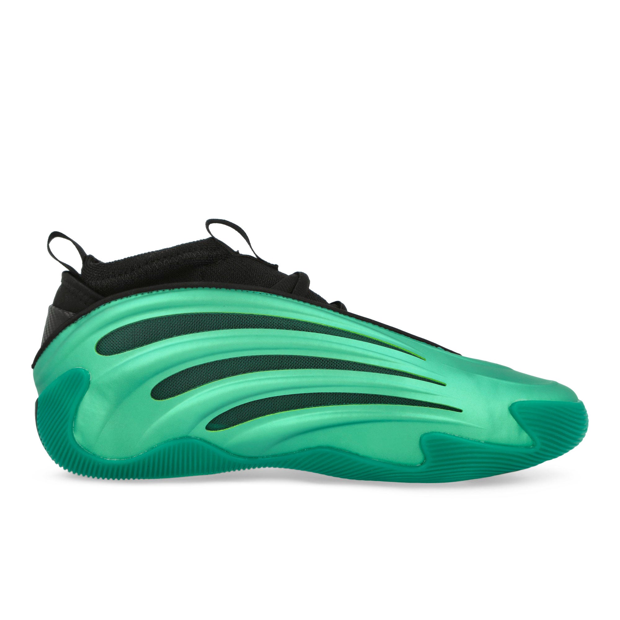 adidas Harden Volume 9 Semi Court Green / Core Black / Screaming Green Low Top Sneakers Silhouette | Overkill