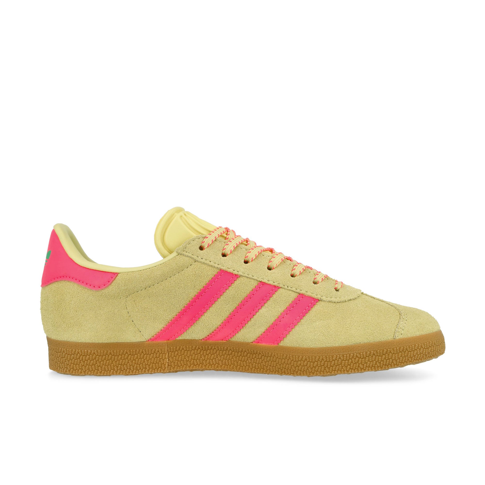 adidas Gazelle W Powder Yellow / Lucid Pink / Gum3 Low Top Sneakers Silhouette | Overkill