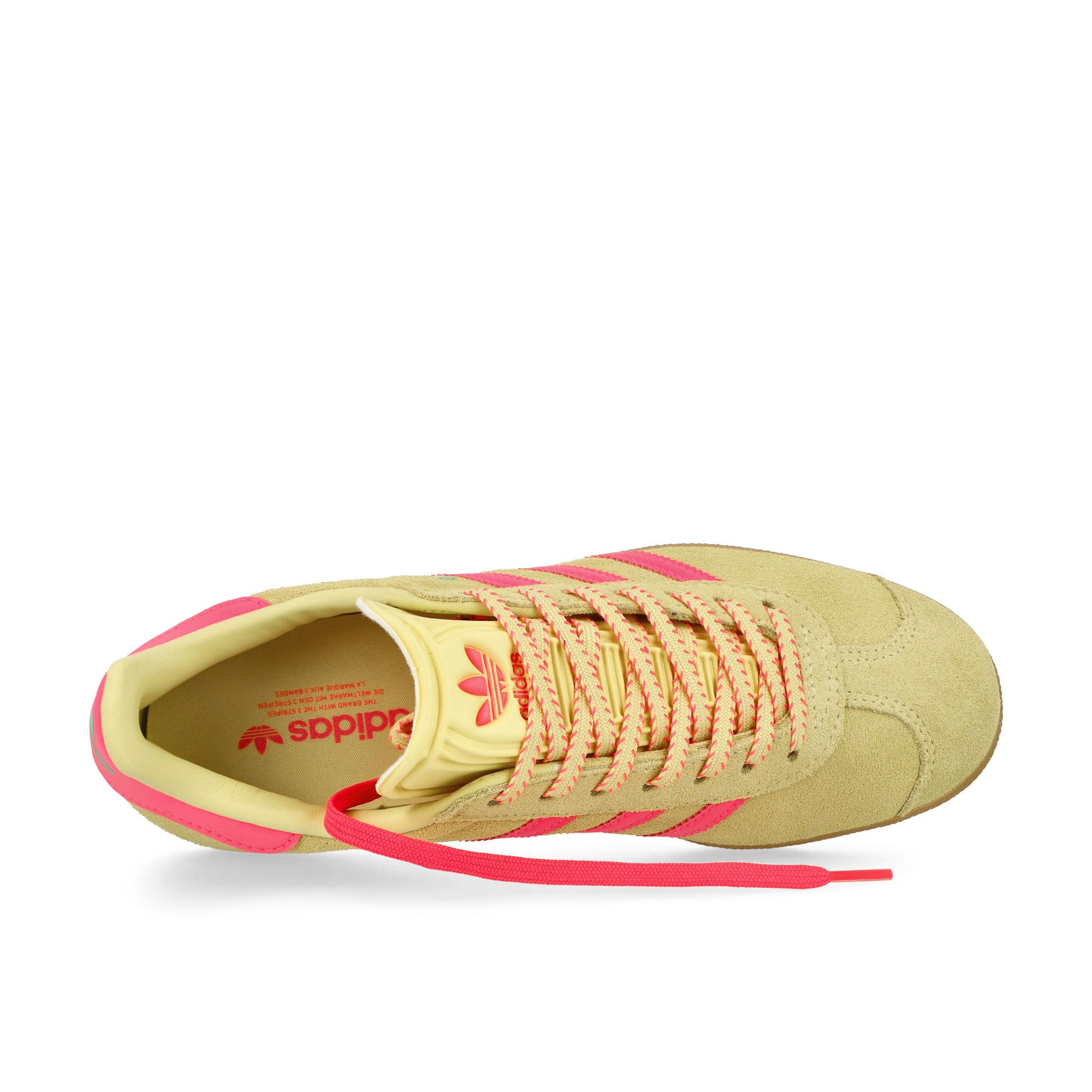 adidas Gazelle W Powder Yellow / Lucid Pink / Gum3 Low Top Sneakers Detailfoto | Overkill
