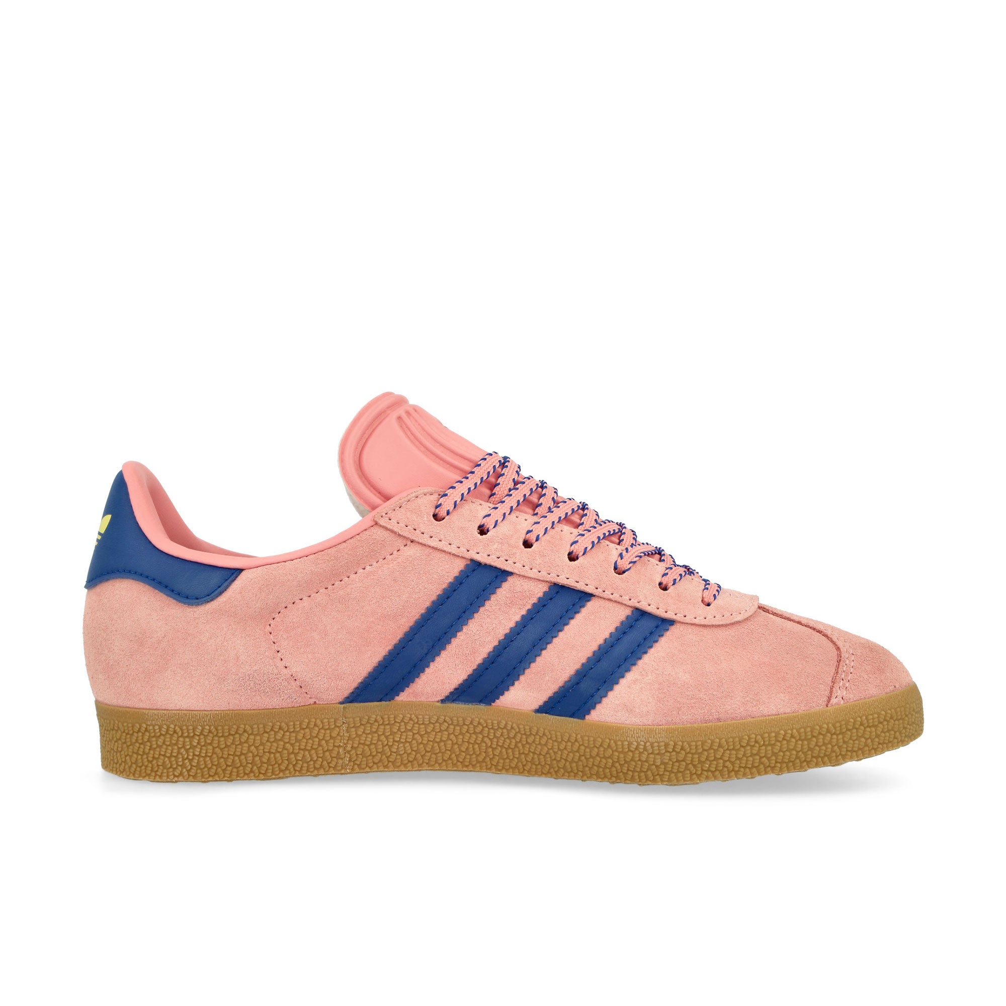 adidas Gazelle W Semi Pink Spark / Lucid Blue / Pure Sulfur Low Top Sneakers Silhouette | Overkill