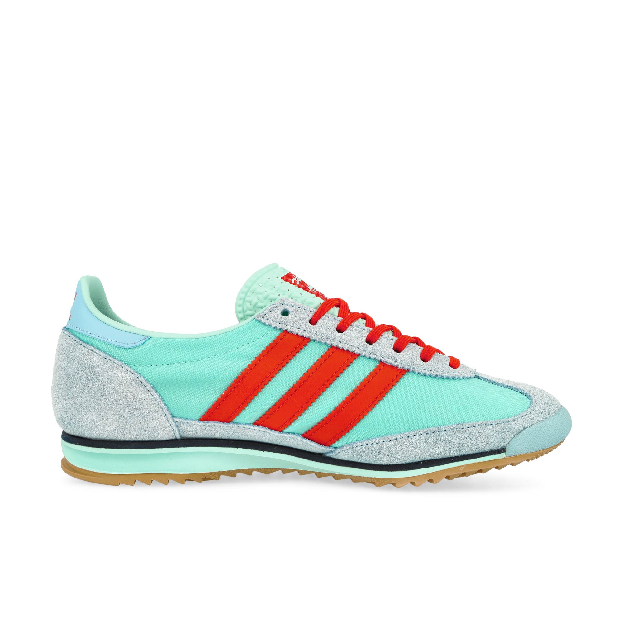 adidas SL 72 OG W Semi Flash Aqua / Bright Red / Clear Sky Low Top Sneakers Silhouette | Overkill