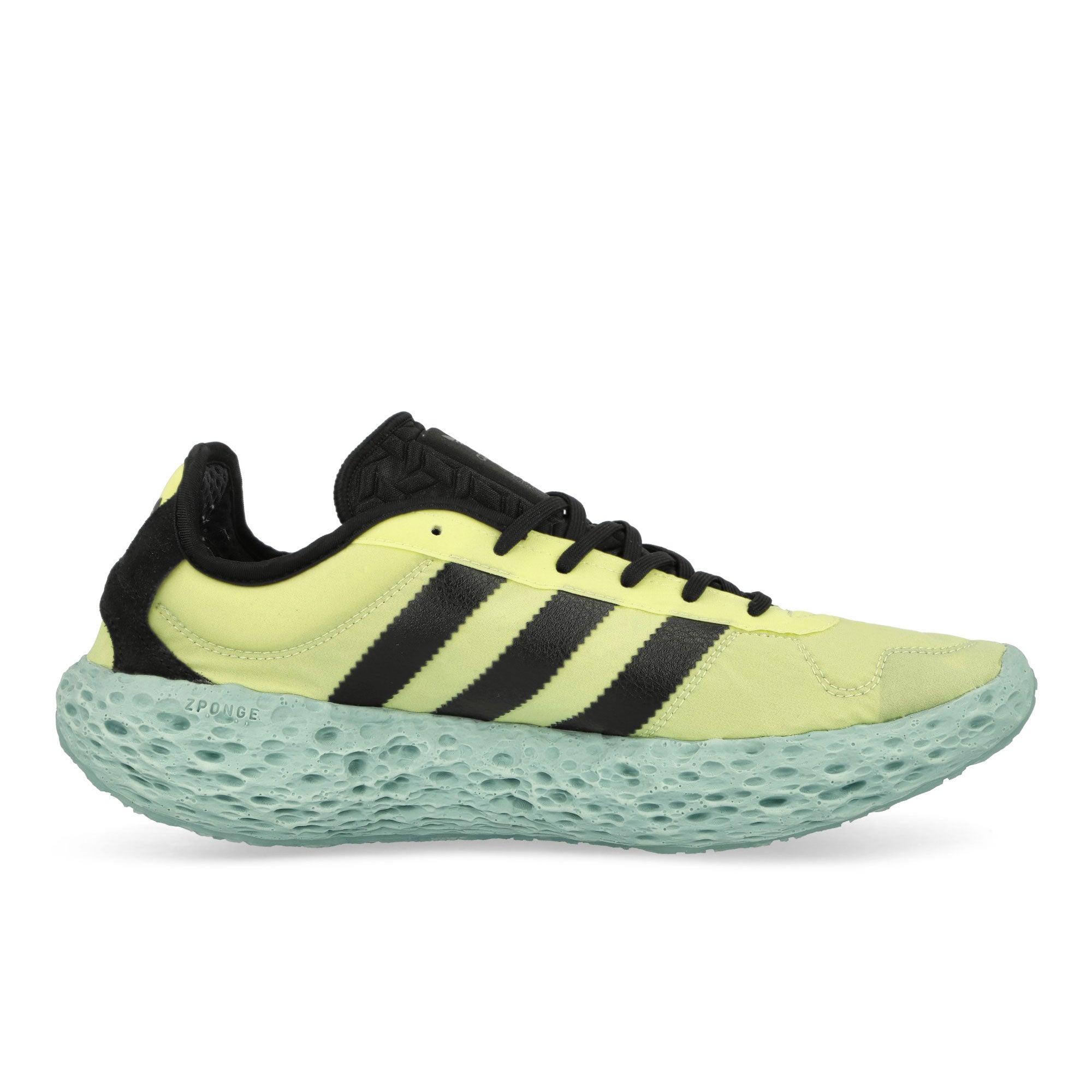 adidas Zponge Ice Yellow / Core Black / Focus Blue Low Top Sneakers Silhouette | Overkill