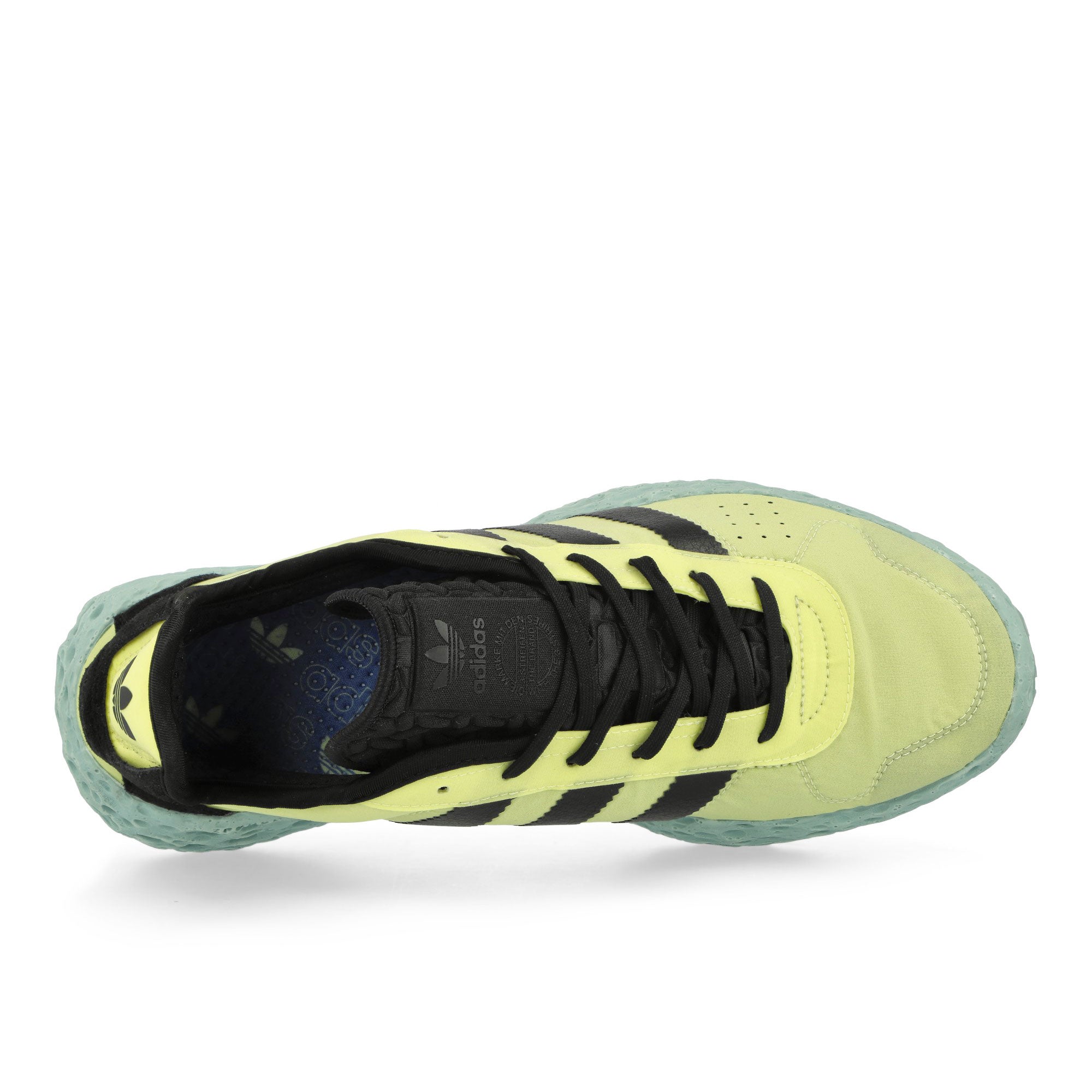 adidas Zponge Ice Yellow / Core Black / Focus Blue Low Top Sneakers Detailfoto | Overkill