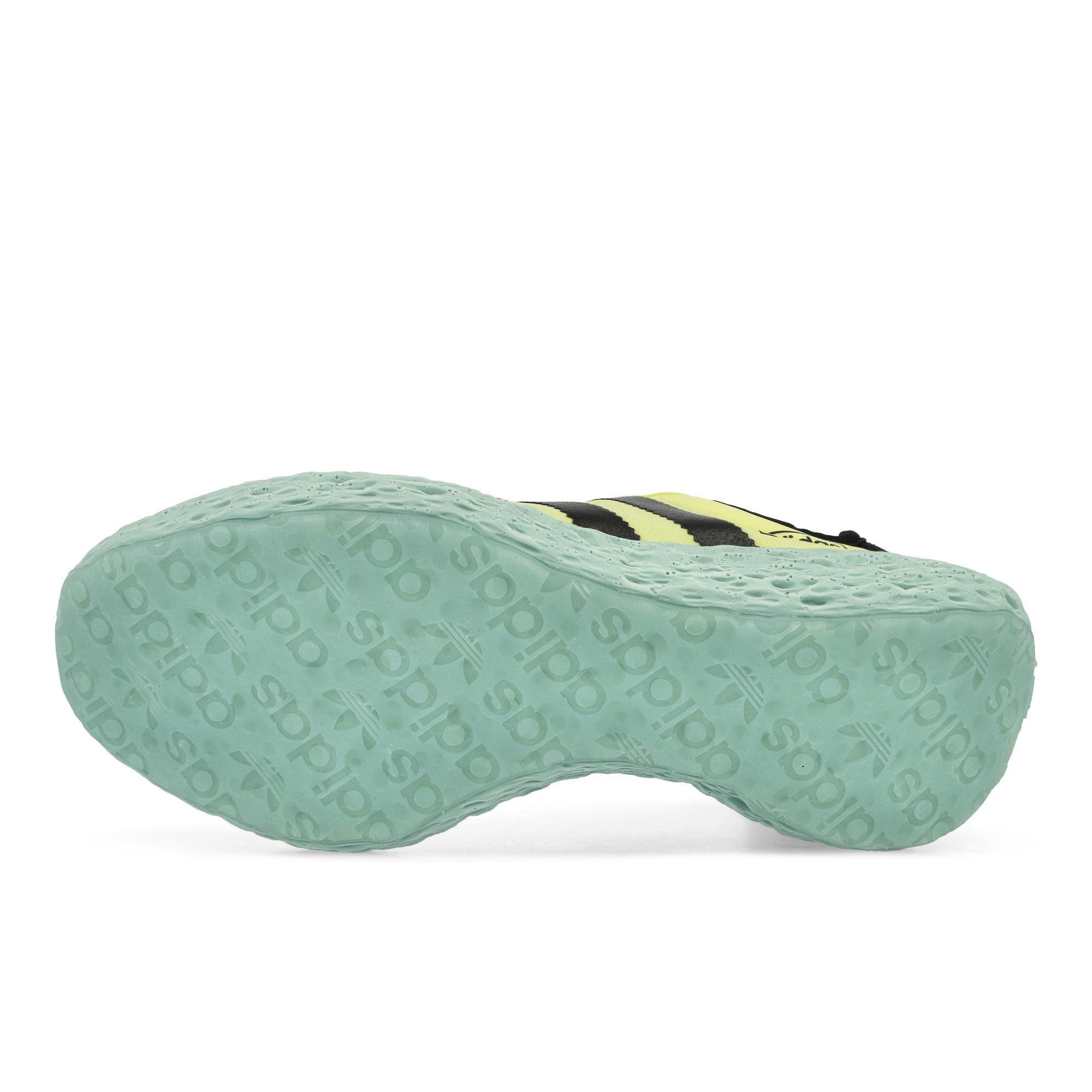 adidas Zponge Ice Yellow / Core Black / Focus Blue Low Top Sneakers Detail View 1 | Overkill