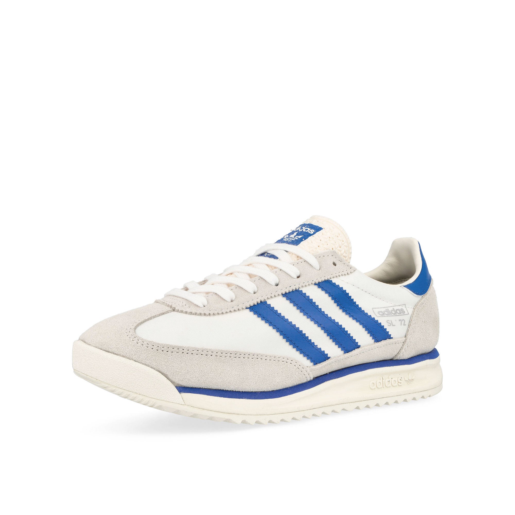 adidas SL 72 RS Chalk White / Blue / Footwear White Low Top Sneakers Close Up | Overkill