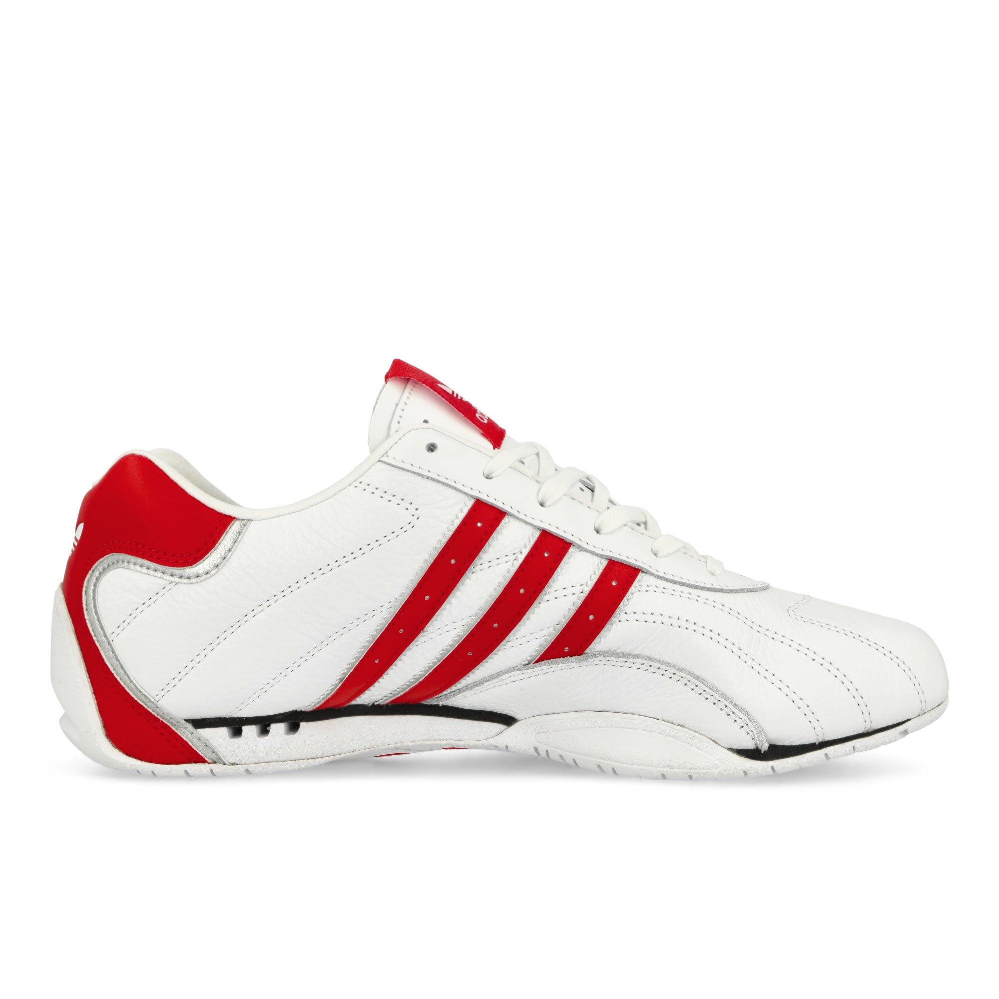adidas Adiracer Lo Footwear White / Better Scarlet / Silver Metallic Low Top Sneakers Silhouette | Overkill