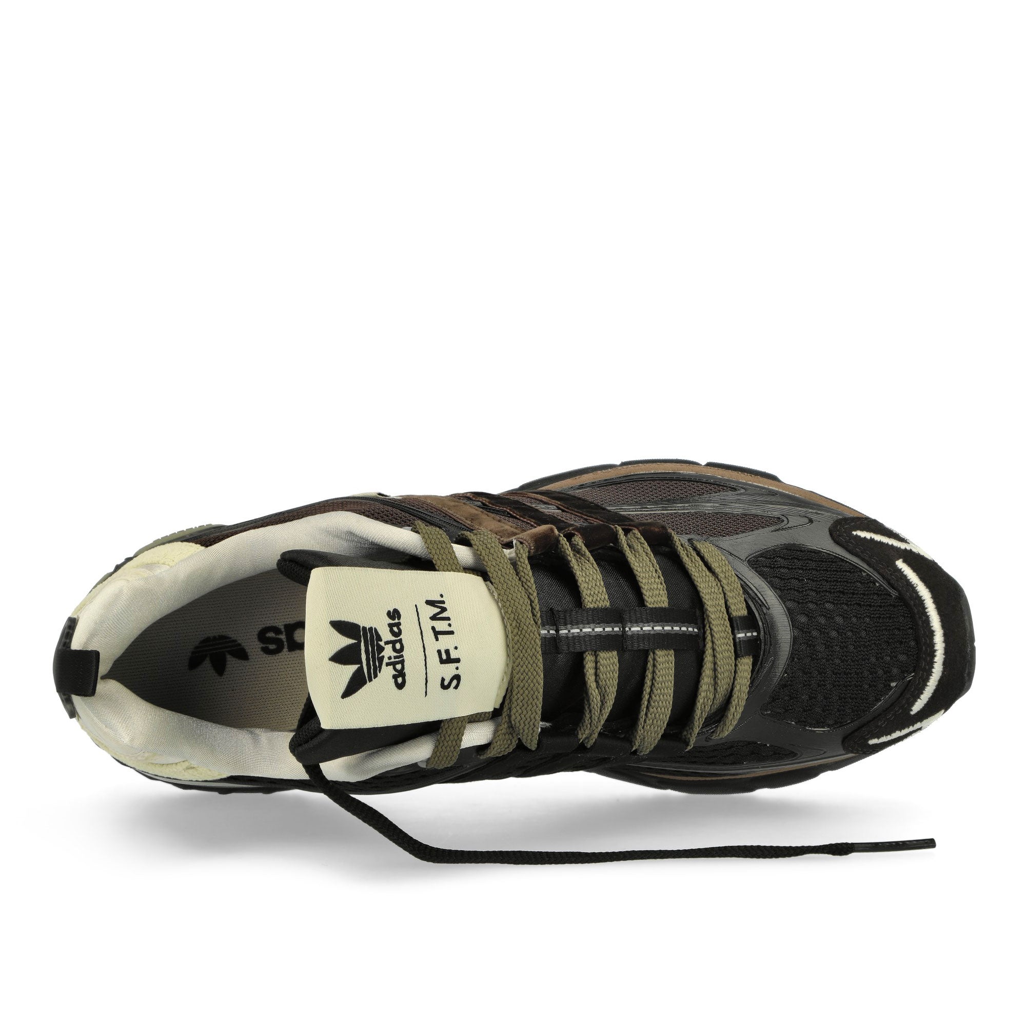 adidas Adistar Cushion Core Black / Dark Brown / Earth Strata Low Top Sneakers Detailfoto | Overkill