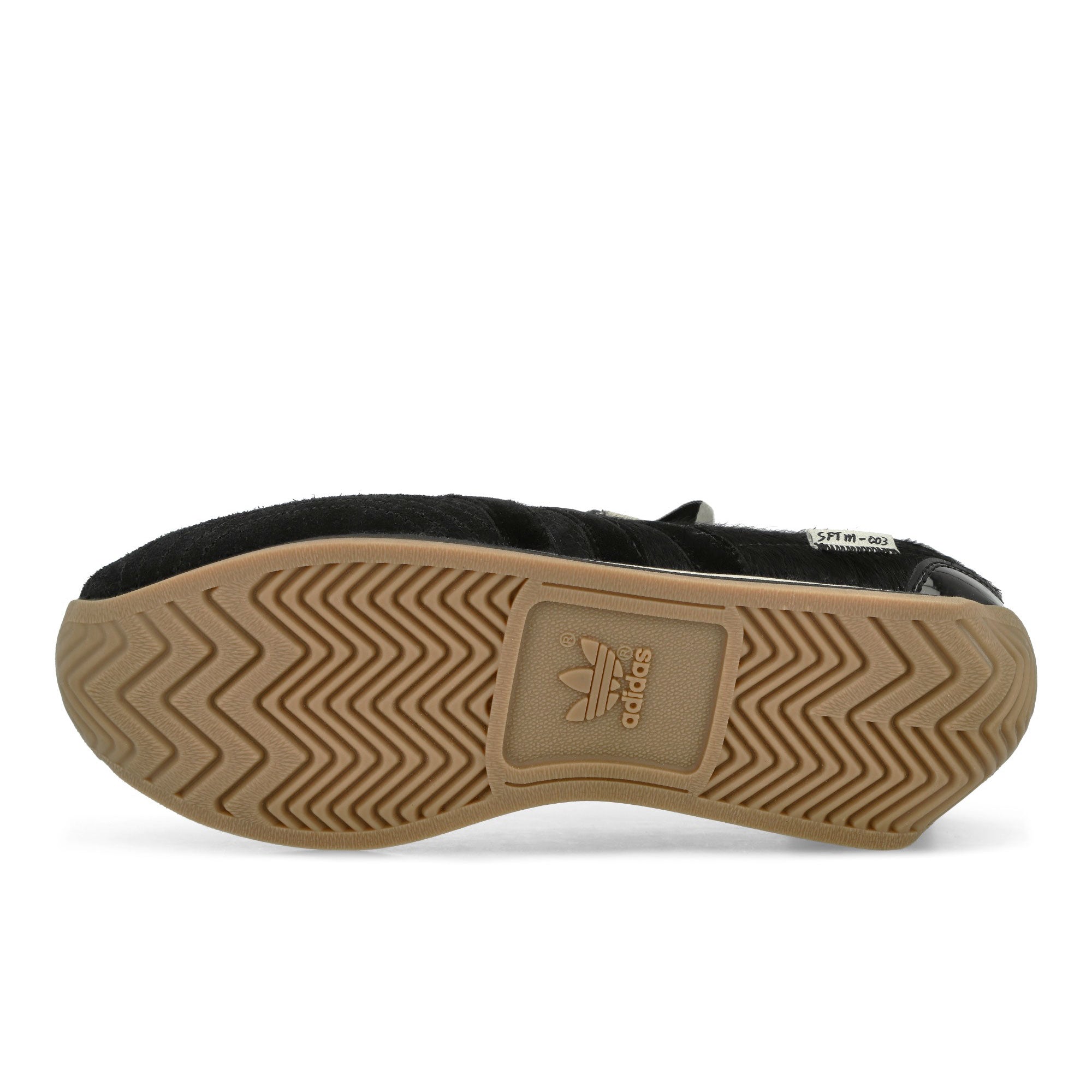 adidas Country OG Core Black / Core Black / Cream White Low Top Sneakers Detail View 1 | Overkill