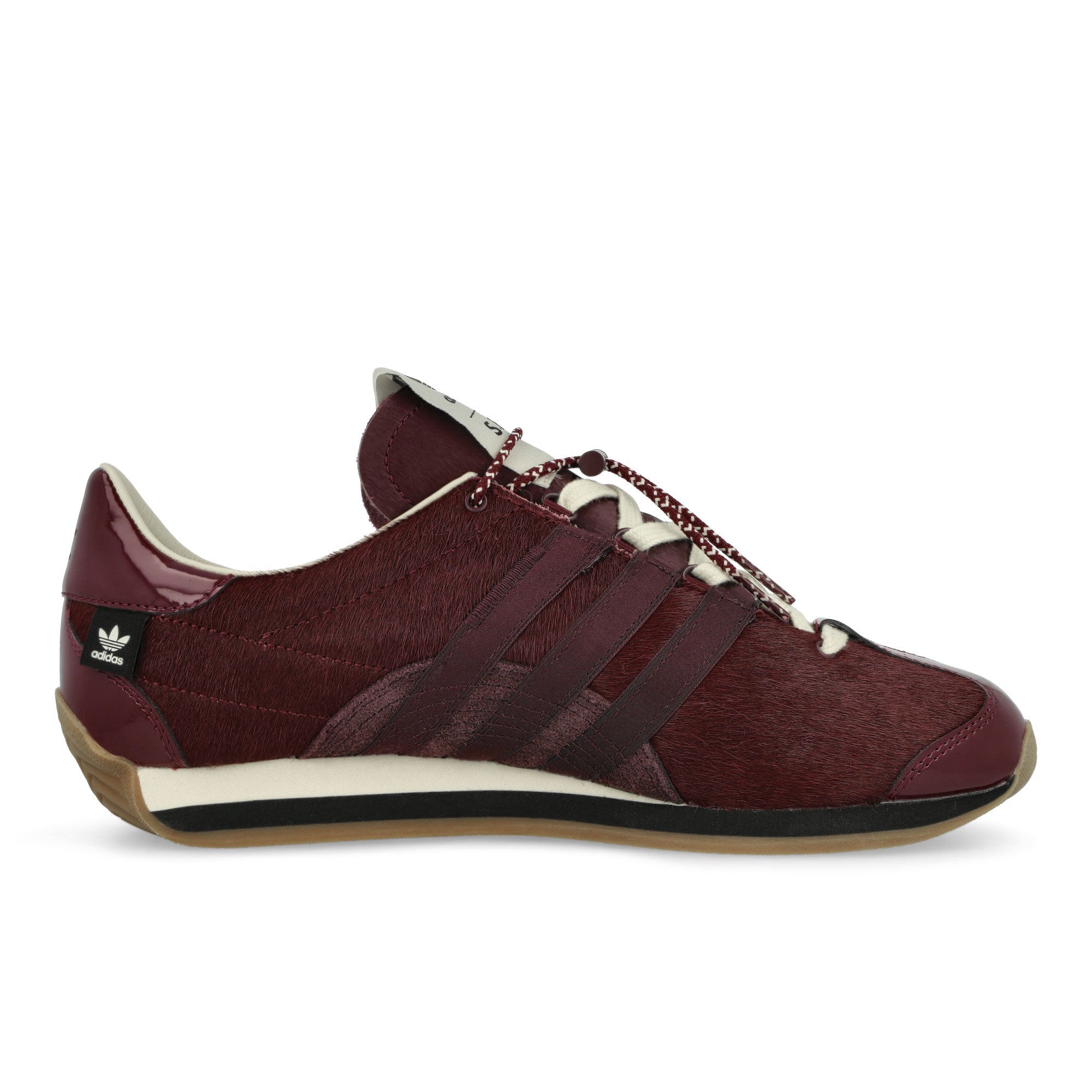 adidas Country OG Maroon / Core Black / Cream White Low Top Sneakers Silhouette | Overkill