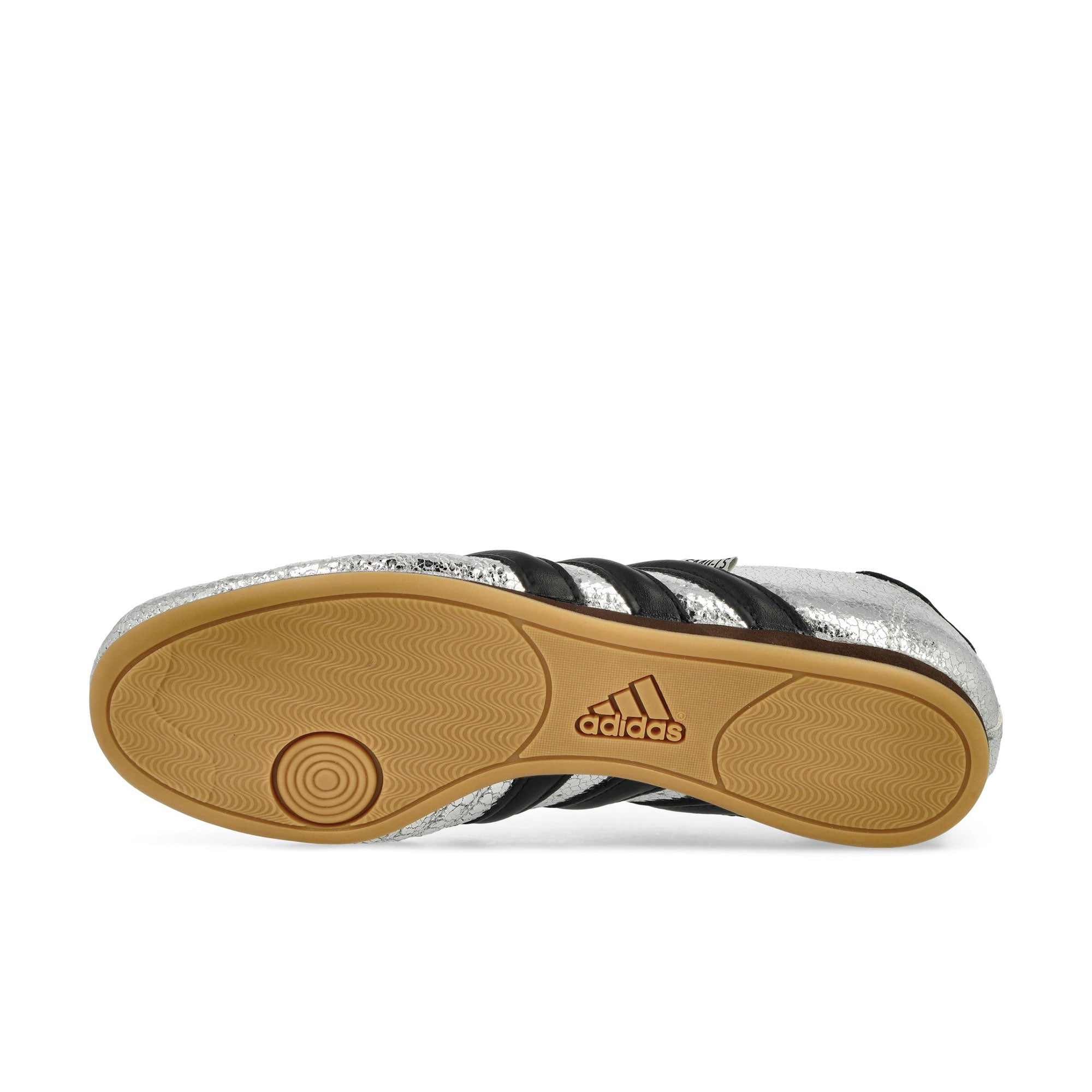 adidas Taekwondo W Silver Metallic / Core Black / Gum 5 Low Top Sneakers Detail View 1 | Overkill