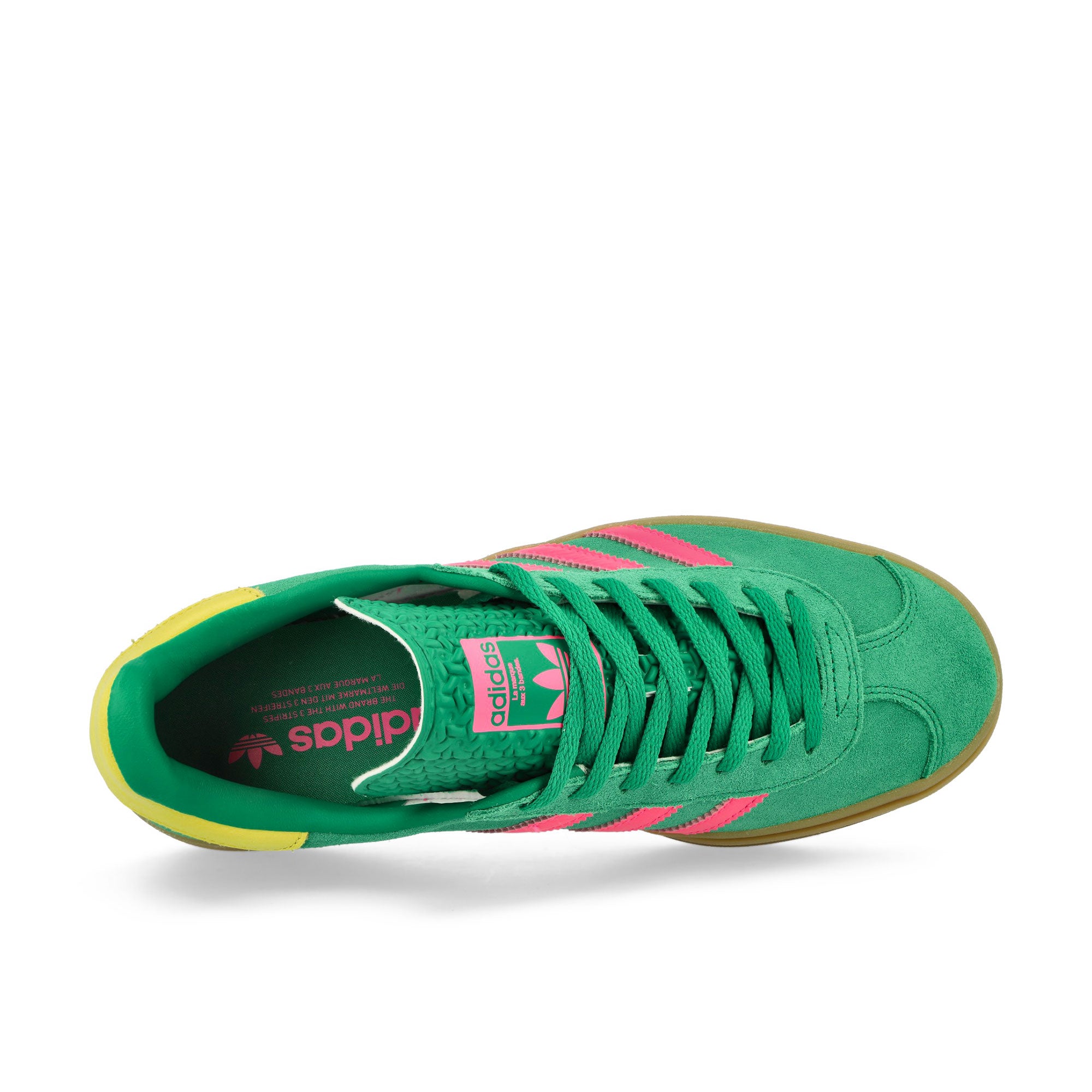 adidas Gazelle Bold W Court Green / Lucid Pink / Pure Sulfur Low Top Sneakers Detailfoto | Overkill