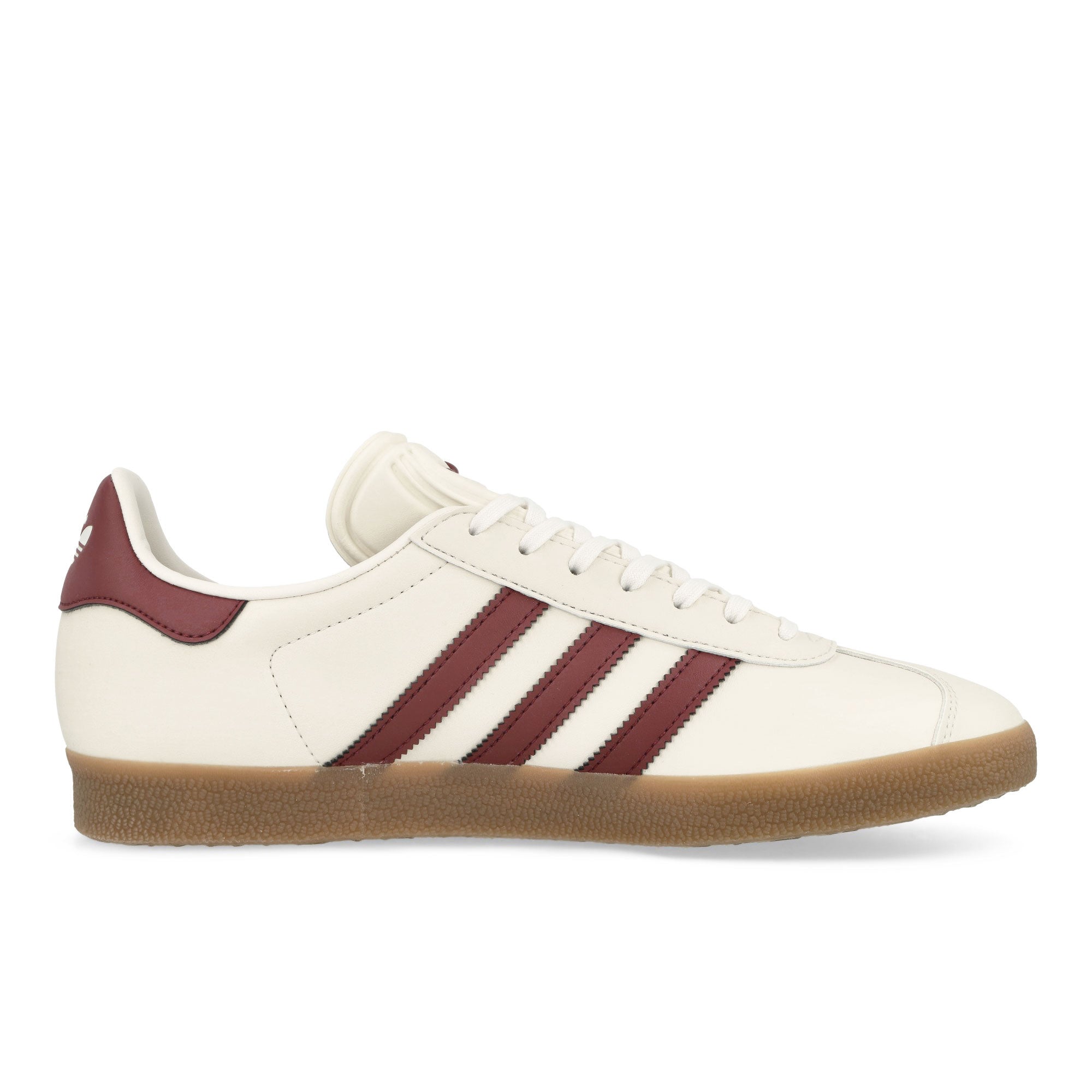adidas Gazelle Cloud White / Shadow Red / Gum Low Top Sneakers Silhouette | Overkill