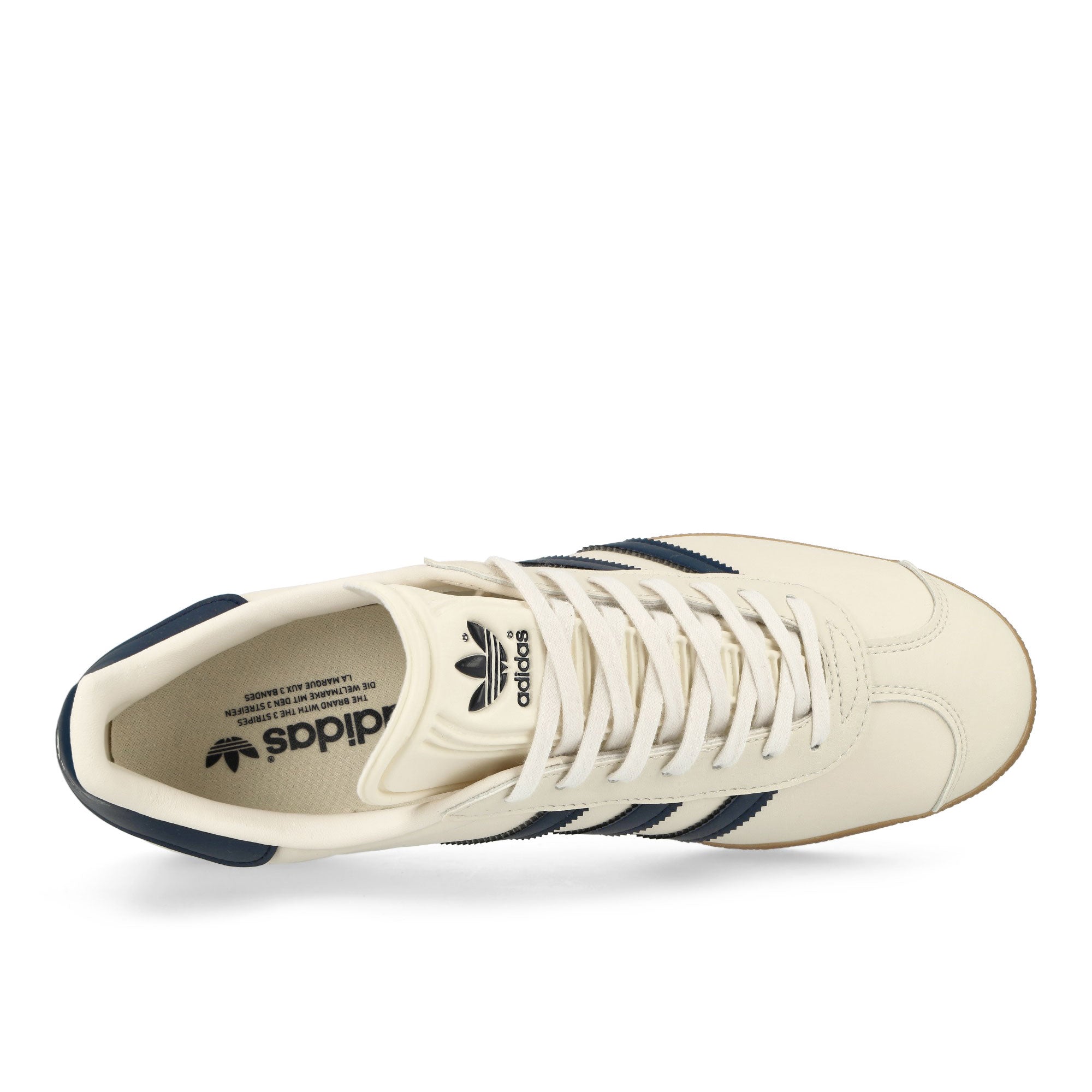 adidas Gazelle Cloud White / Dark Blue / Gum 4 Low Top Sneakers Detailfoto | Overkill