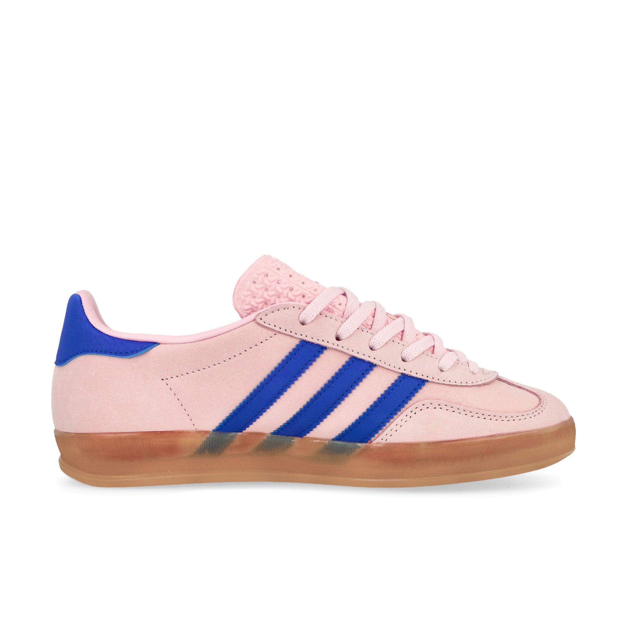 adidas Gazelle Indoor W Clear Pink / Lucid Blue / Gum 3 Low Top Sneakers Silhouette | Overkill