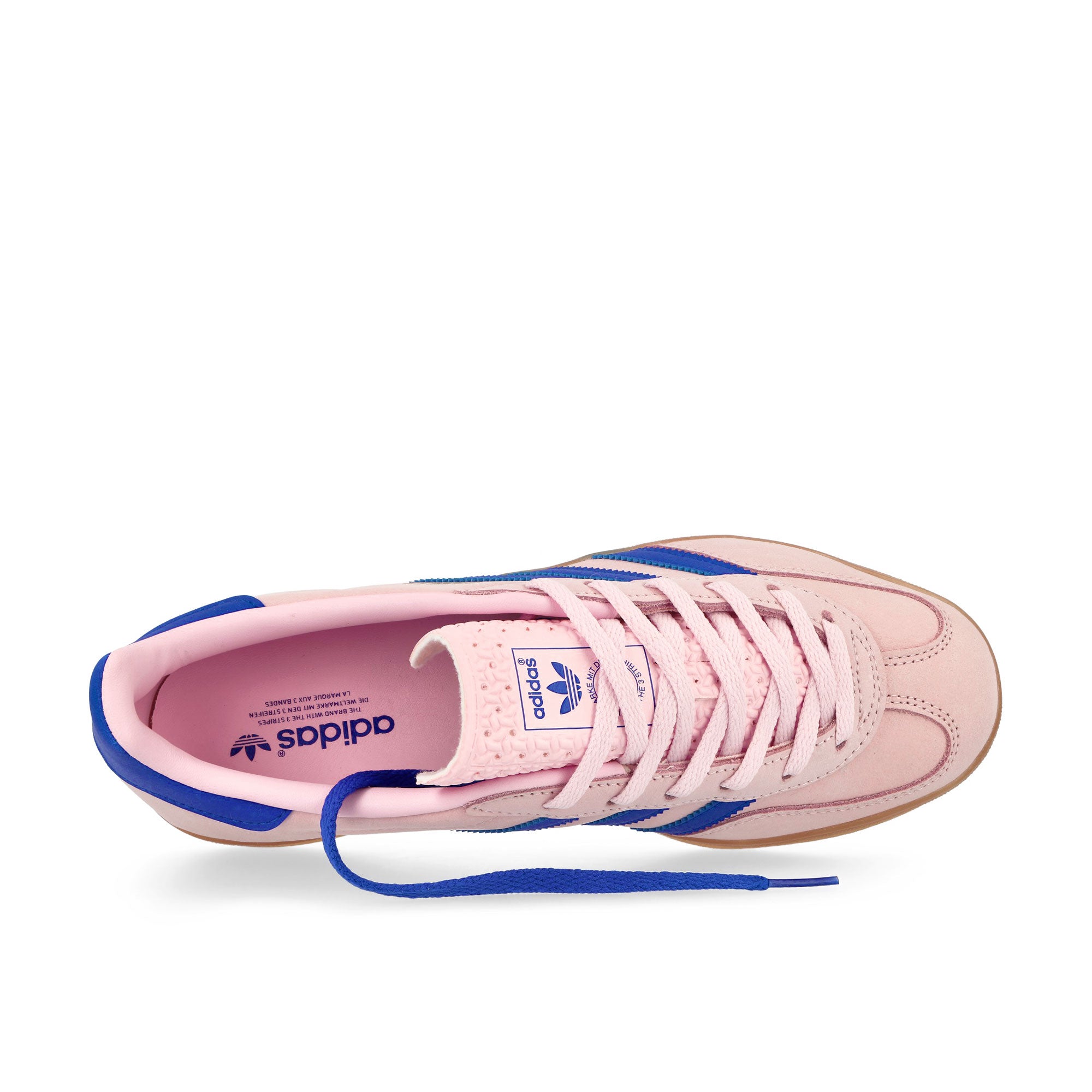 adidas Gazelle Indoor W Clear Pink / Lucid Blue / Gum 3 Low Top Sneakers Detailfoto | Overkill