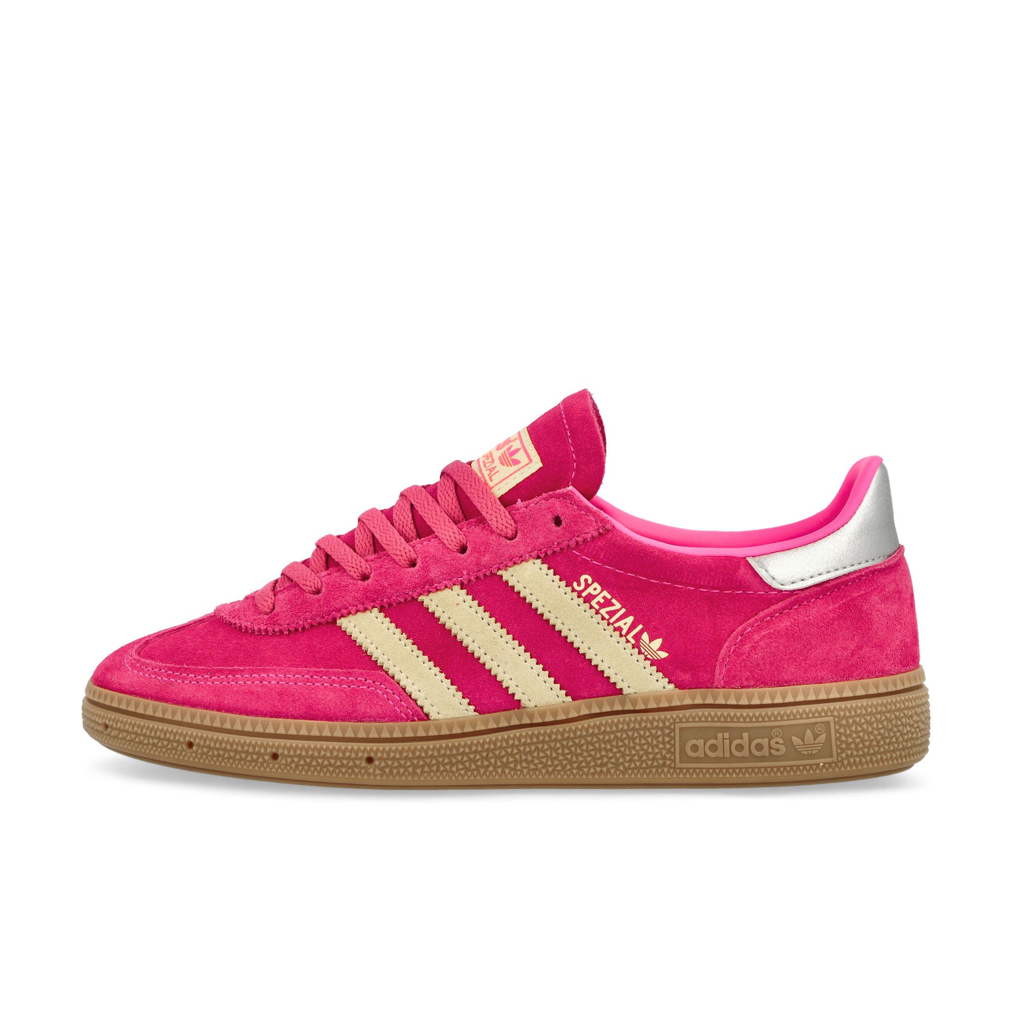 adidas Handball Spezial W Lucid Pink / Almost Yellow / Silver Metallic Low Top Sneakers JI1407 | Overkill