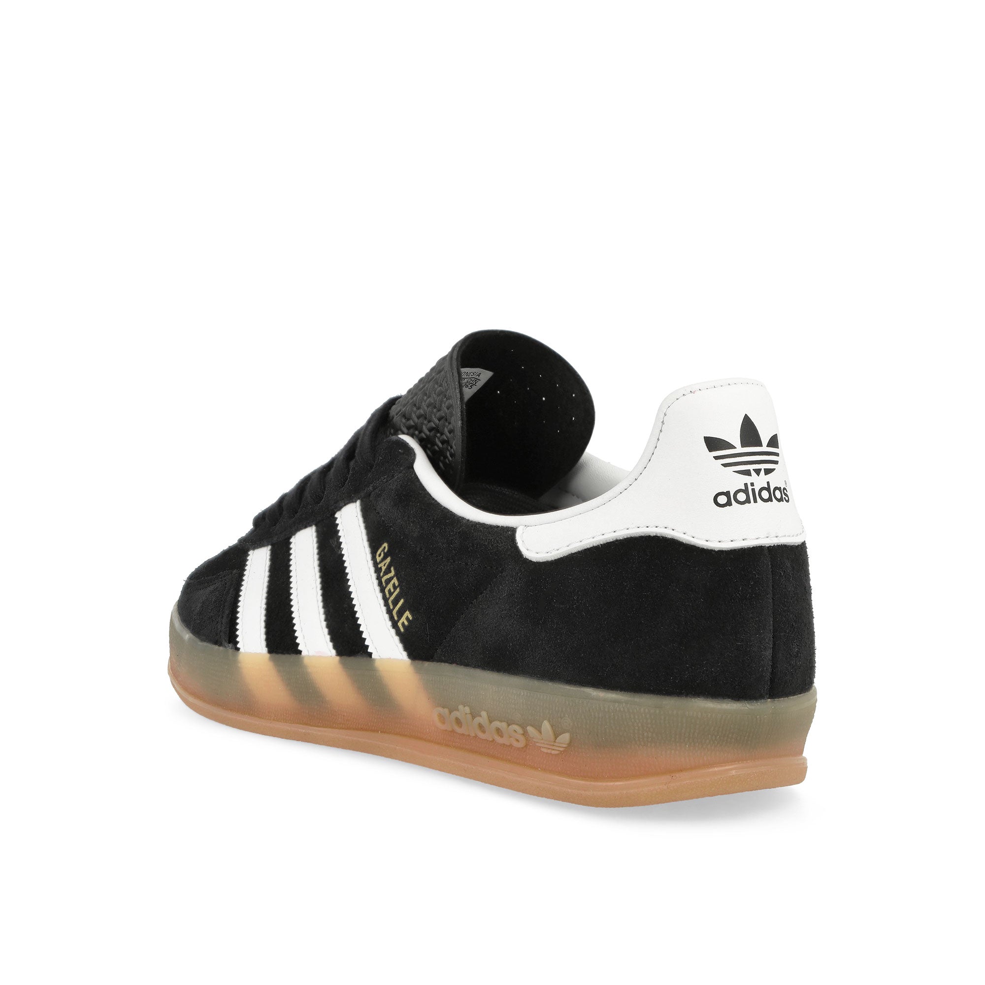 adidas Gazelle Indoor Core Black / Footwear White / Gum 2 Low Top Sneakers Material | Overkill