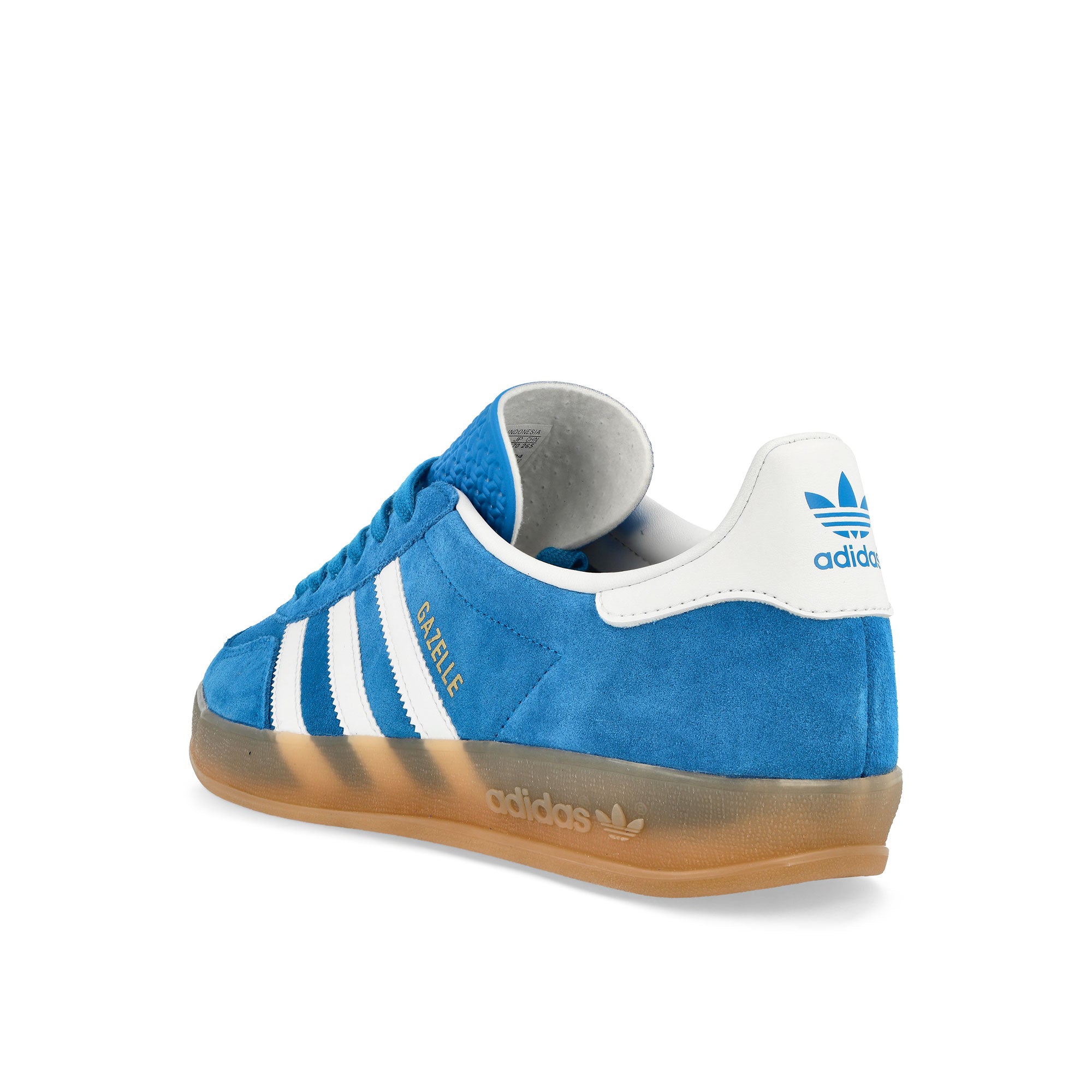adidas Gazelle Indoor Bluebird / Footwear White / Gum 2 Low Top Sneakers Material | Overkill