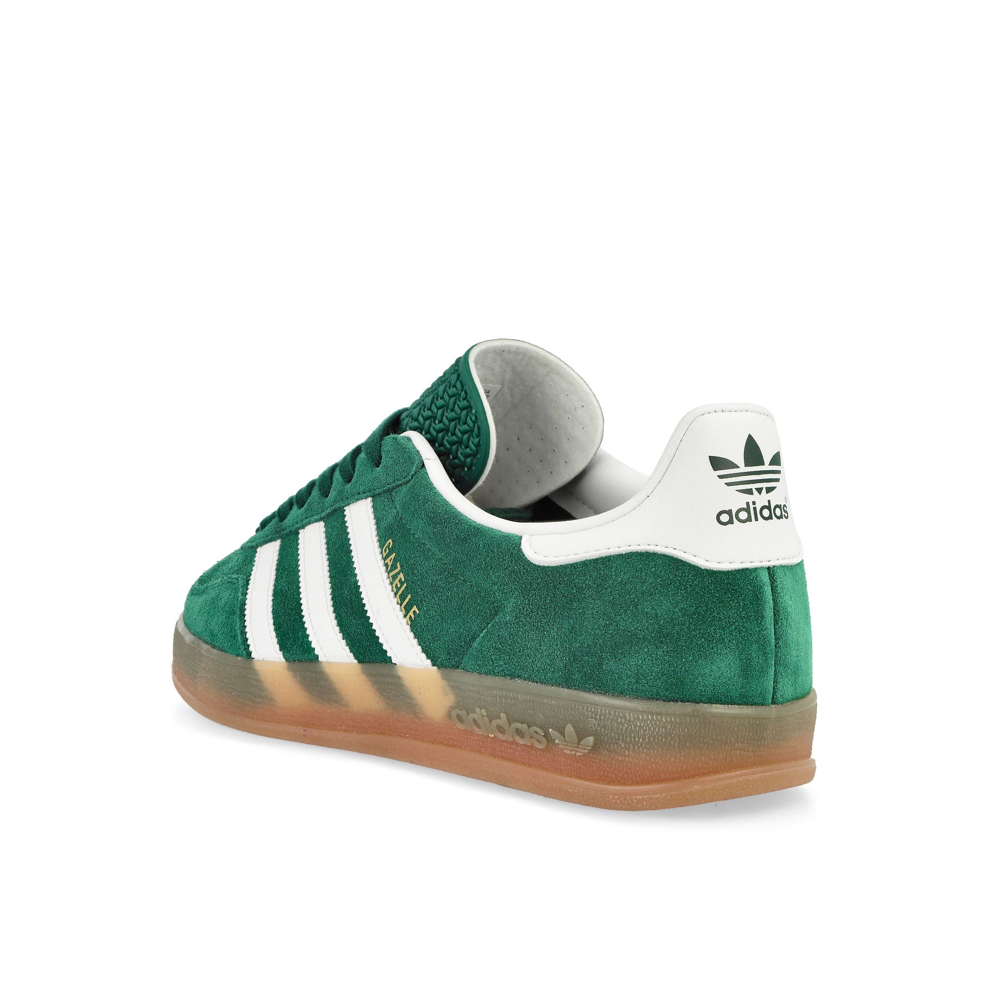 adidas Gazelle Indoor Collegiate Green / Footwear White / Gum 2 Low Top Sneakers Material | Overkill