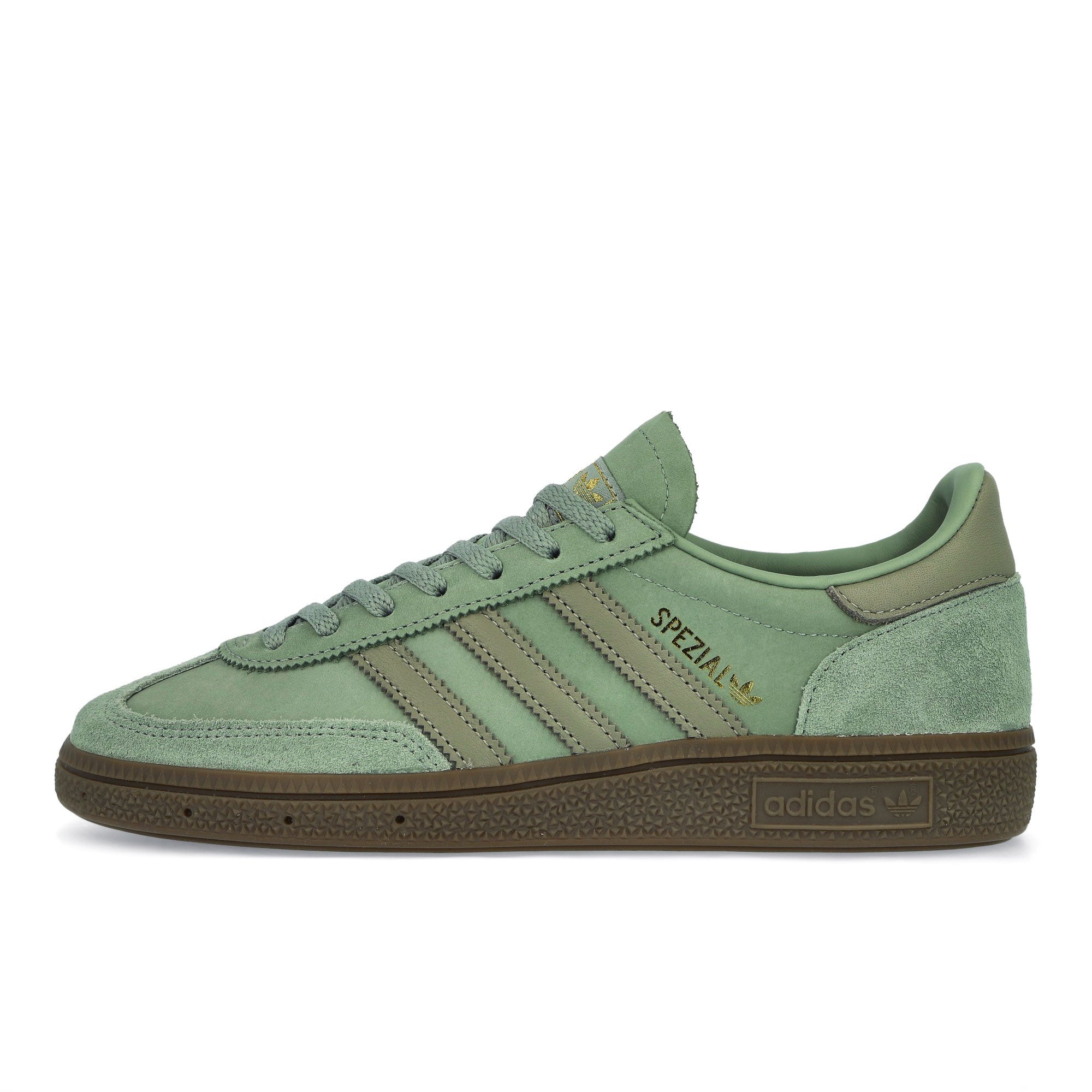 adidas Handball Spezial W Silver Green / Silver Pebble / Gum 5 Low Top Sneakers JI2645 | Overkill