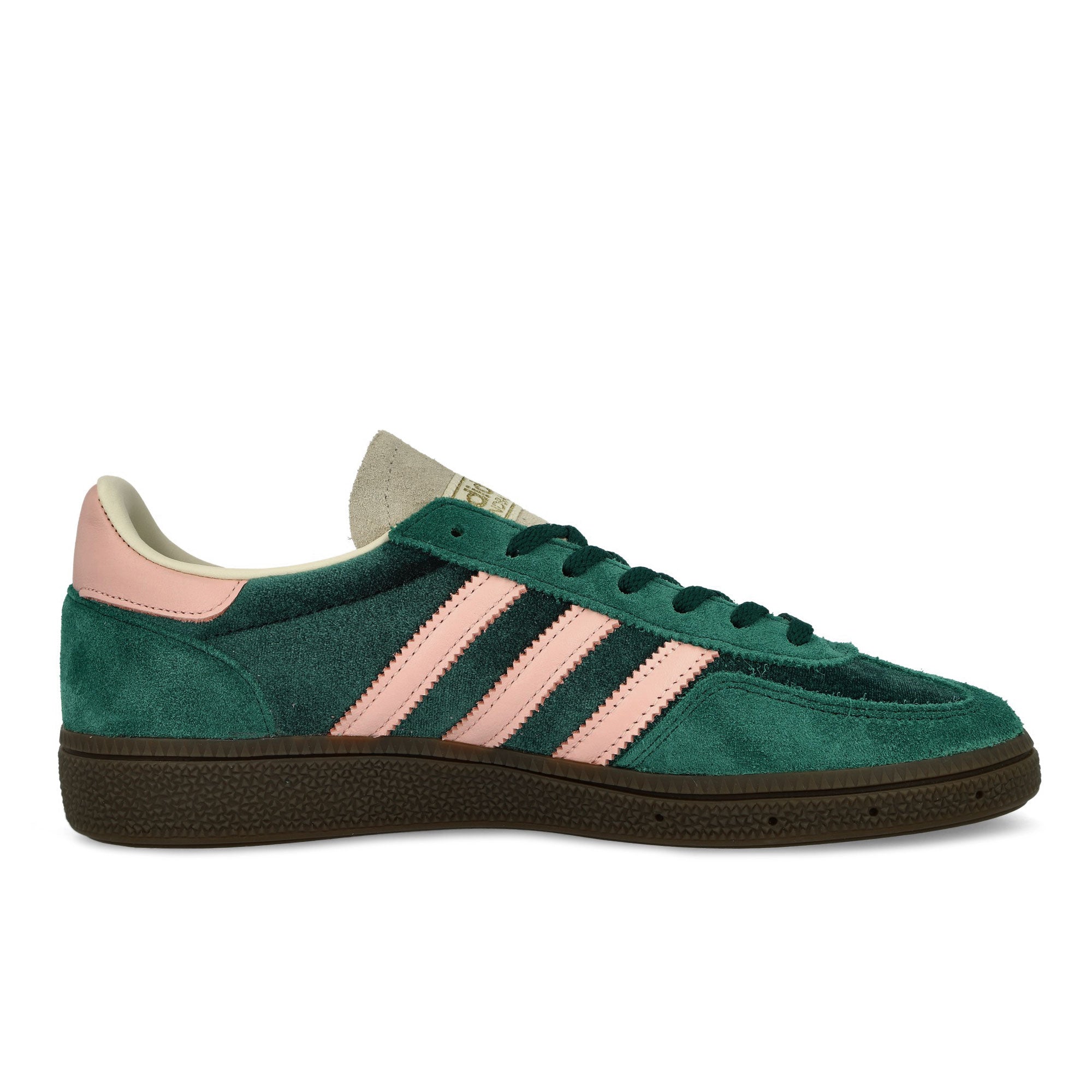 adidas Handball Spezial W Collegiate Green / Clear Pink / Cream White Low Top Sneakers Silhouette | Overkill