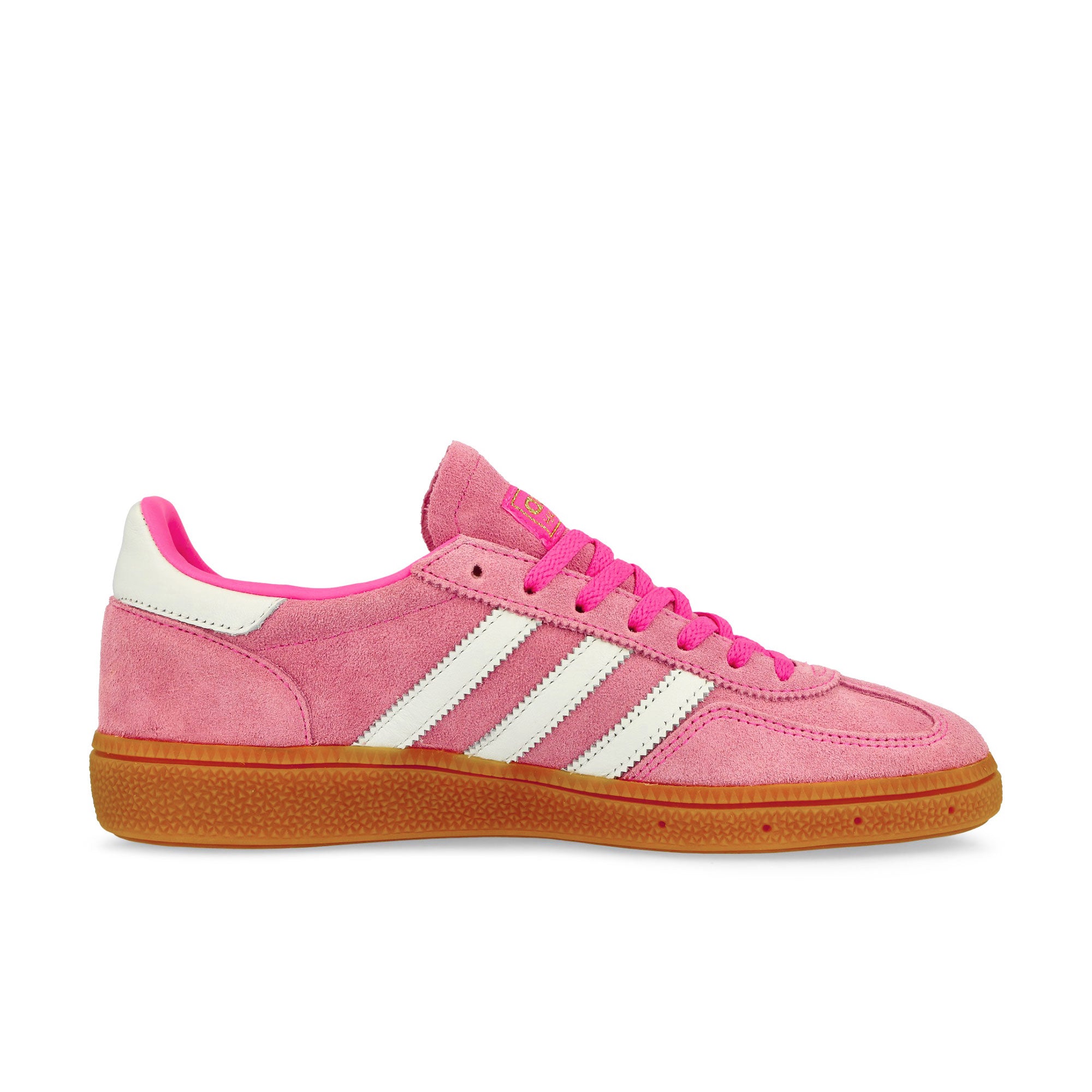 adidas Handball Spezial W Lucid Pink / Footwear White / Gold Metallic Low Top Sneakers Silhouette | Overkill