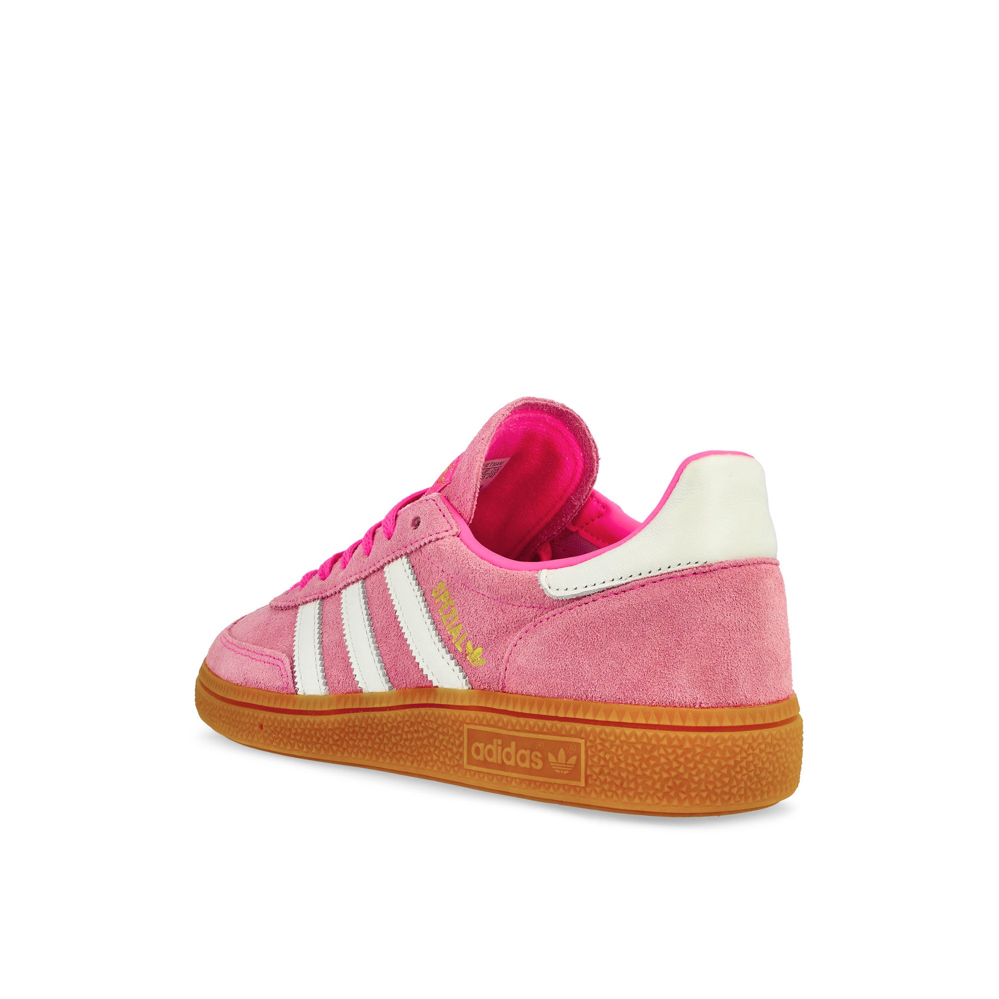 adidas Handball Spezial W Lucid Pink / Footwear White / Gold Metallic Low Top Sneakers Material | Overkill