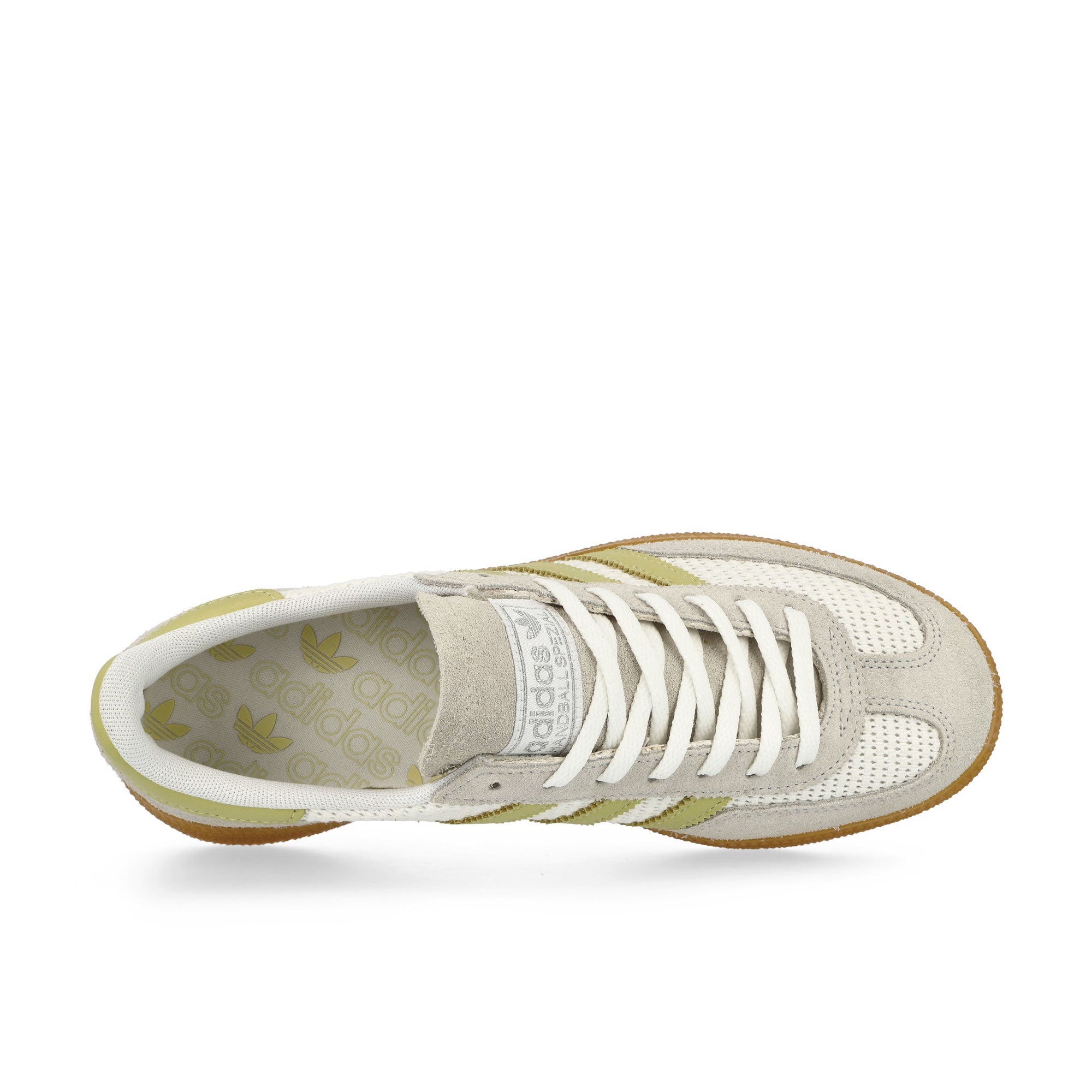 adidas Handball Spezial W Footwear White / Powder Yellow / Silver Metallic Low Top Sneakers Detailfoto | Overkill