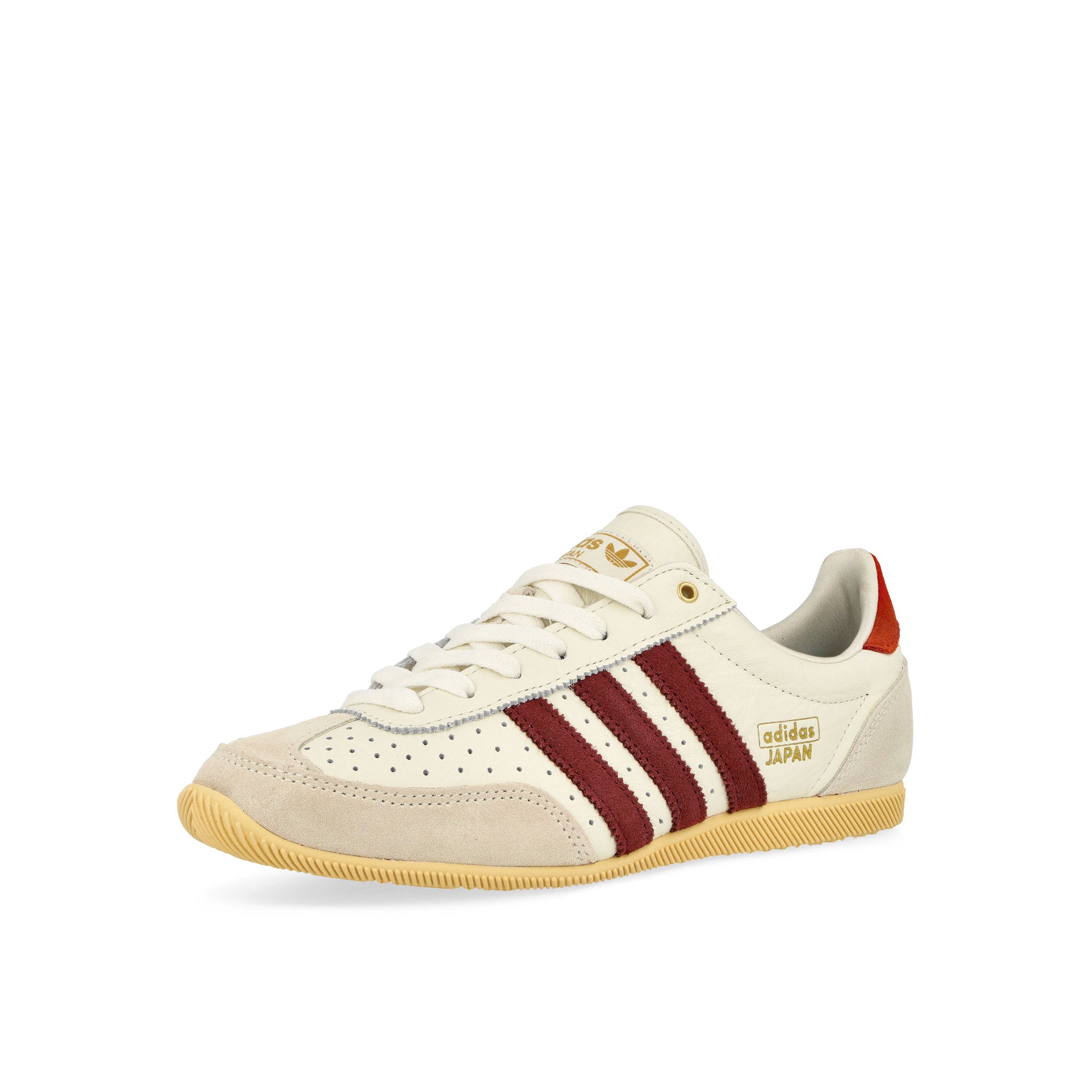 adidas Japan W Off White / Shadow Red / Orange Tint Low Top Sneakers Close Up | Overkill
