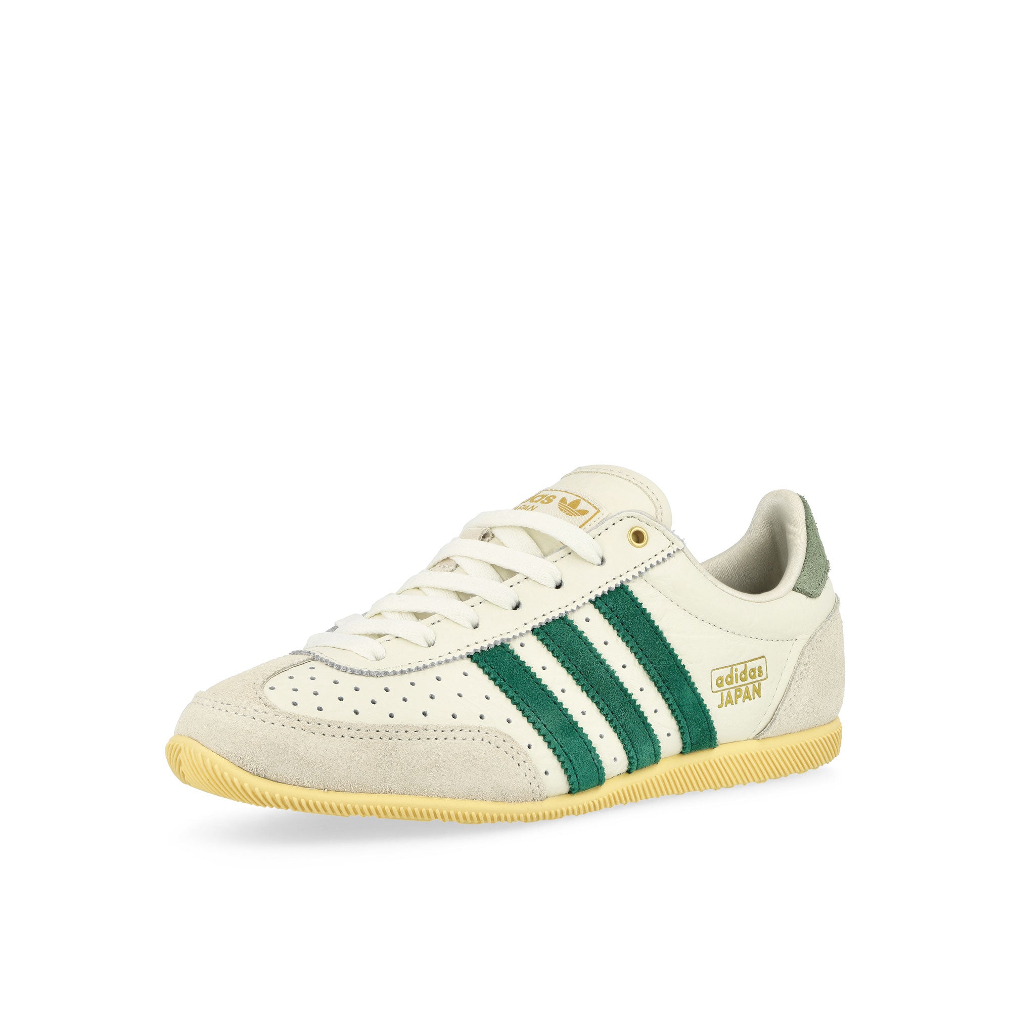 adidas Japan W Off White / Collegiate Green / Orange Tint Low Top Sneakers Close Up | Overkill