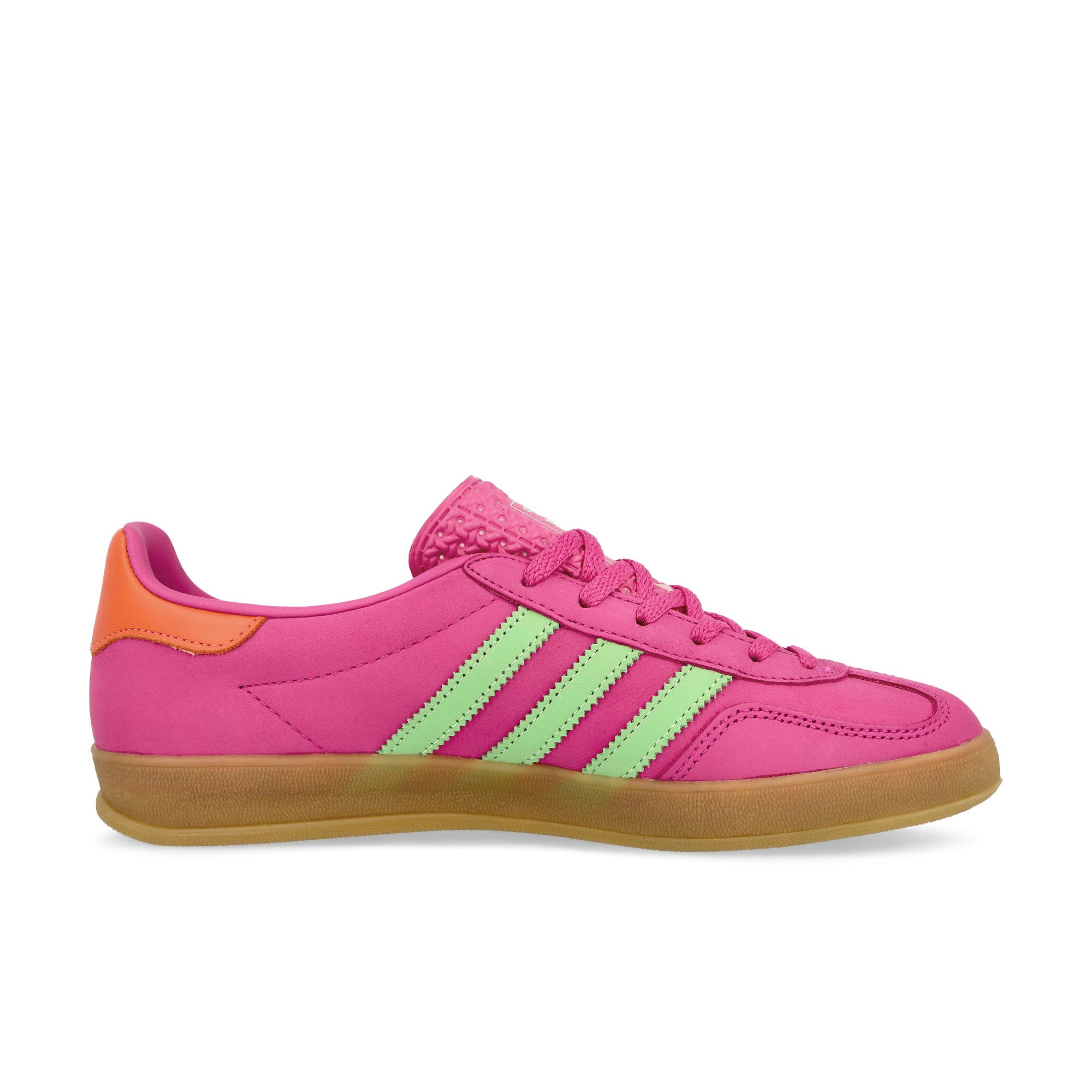 adidas Gazelle Indoor W Semi Lucid Fuchsia / Semi Green Spark / Signal Coral Low Top Sneakers Silhouette | Overkill
