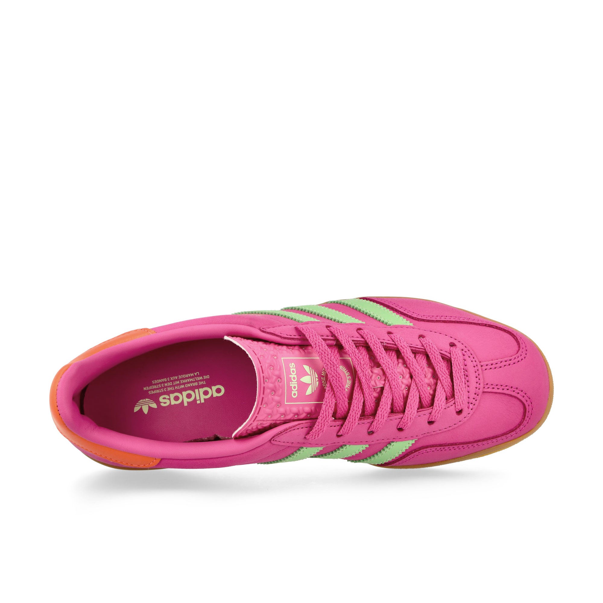 adidas Gazelle Indoor W Semi Lucid Fuchsia / Semi Green Spark / Signal Coral Low Top Sneakers Detailfoto | Overkill