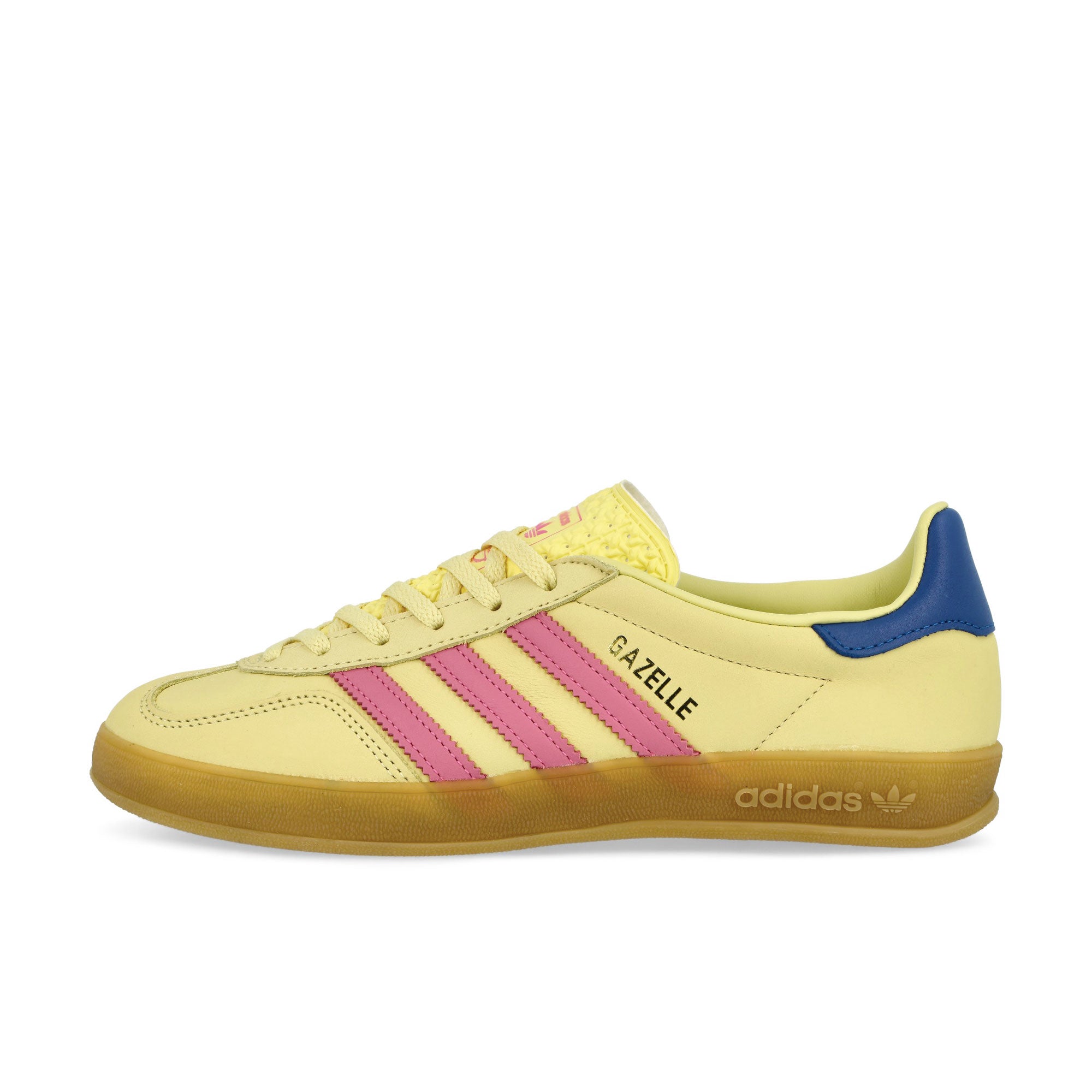 adidas Gazelle Indoor W Powder Yellow / Lucid Pink / Team Royal Blue Low Top Sneakers JI2719 | Overkill
