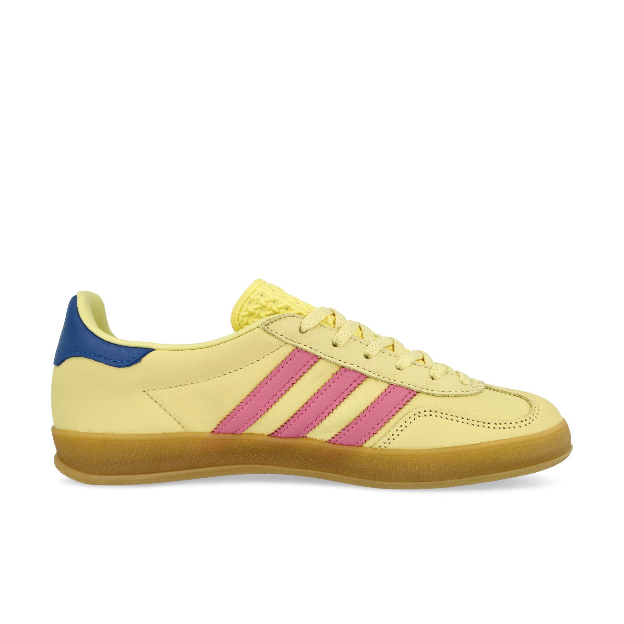 adidas Gazelle Indoor W Powder Yellow / Lucid Pink / Team Royal Blue Low Top Sneakers Silhouette | Overkill
