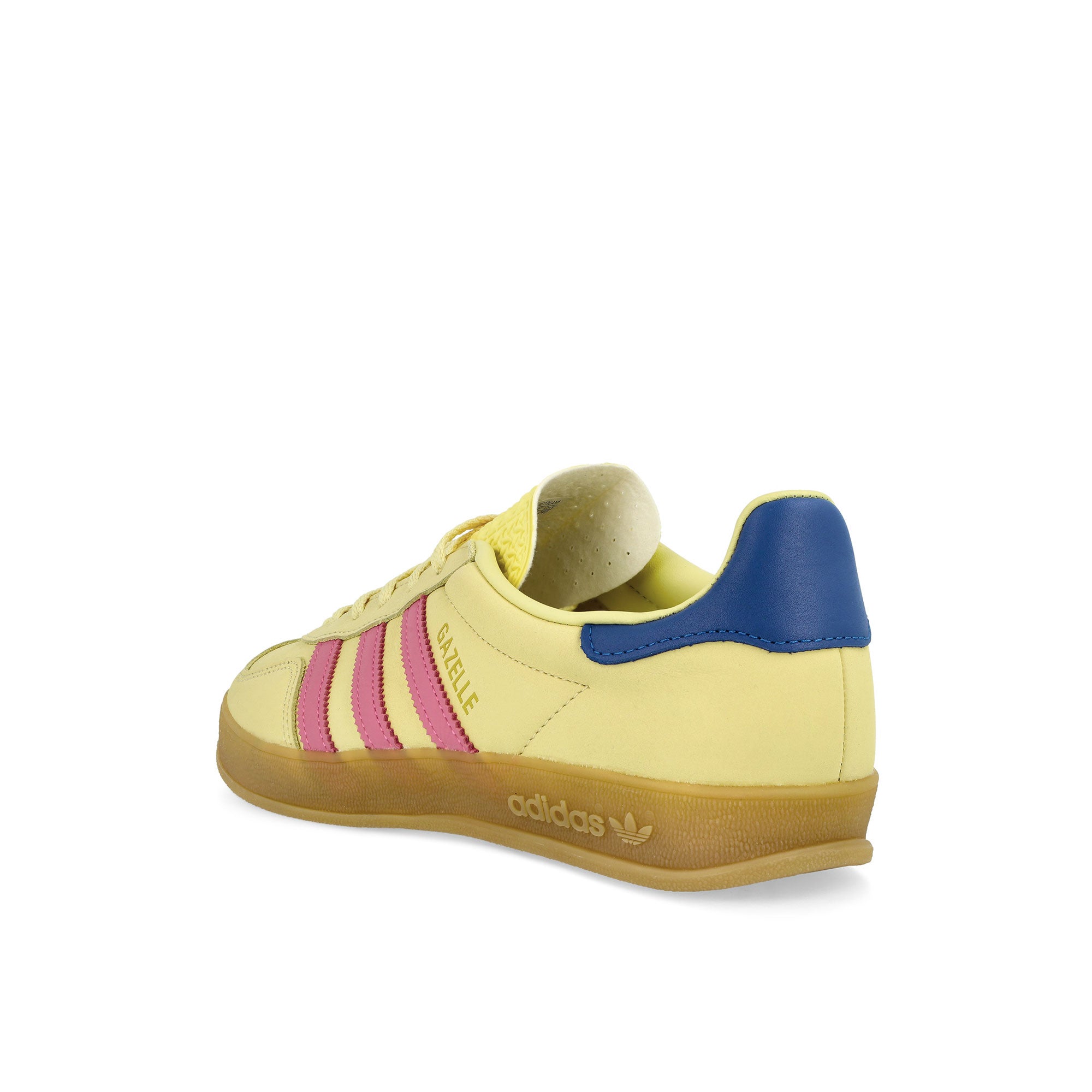 adidas Gazelle Indoor W Powder Yellow / Lucid Pink / Team Royal Blue Low Top Sneakers Material | Overkill