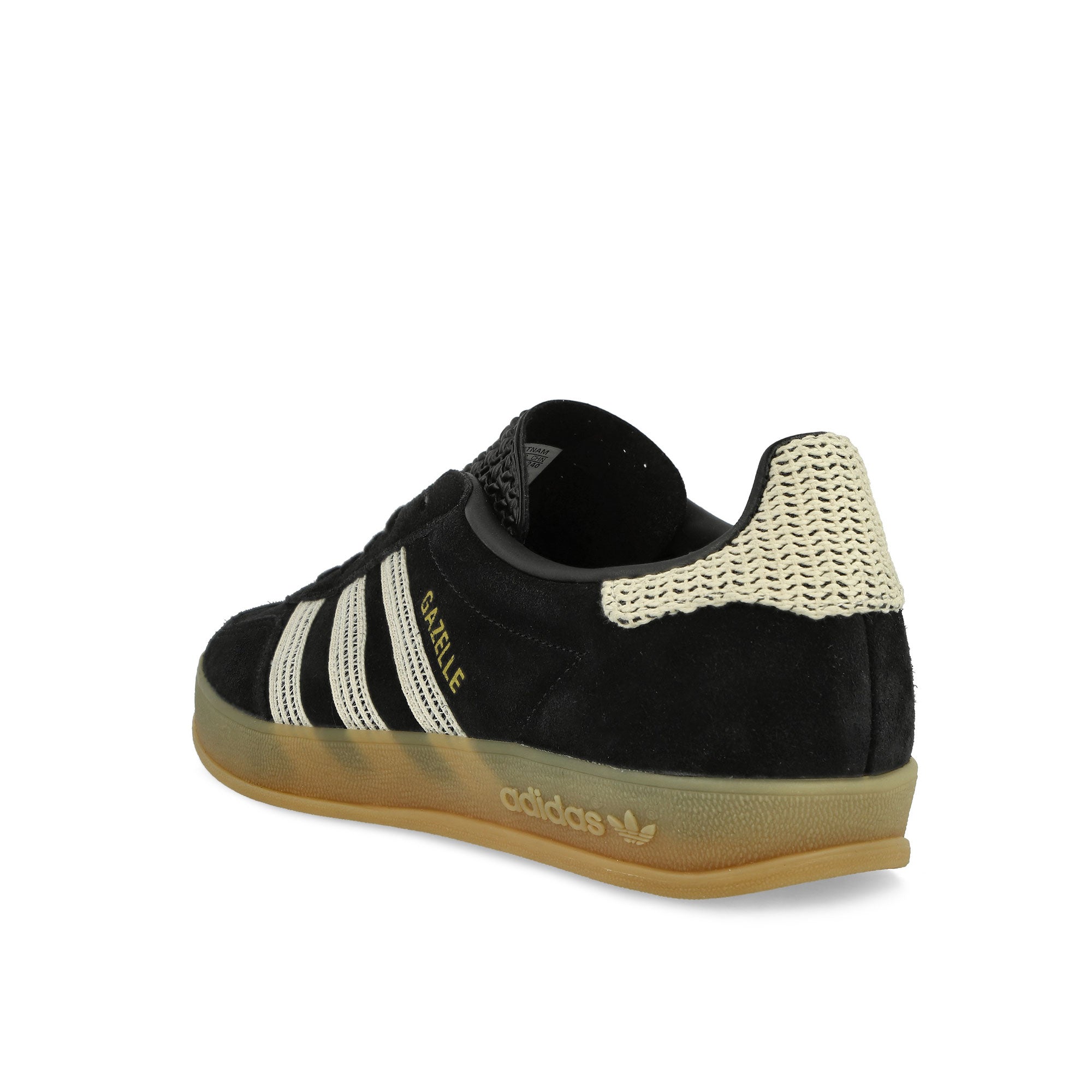 adidas Gazelle Indoor W Black / Wonder White / Gum3 Low Top Sneakers Material | Overkill